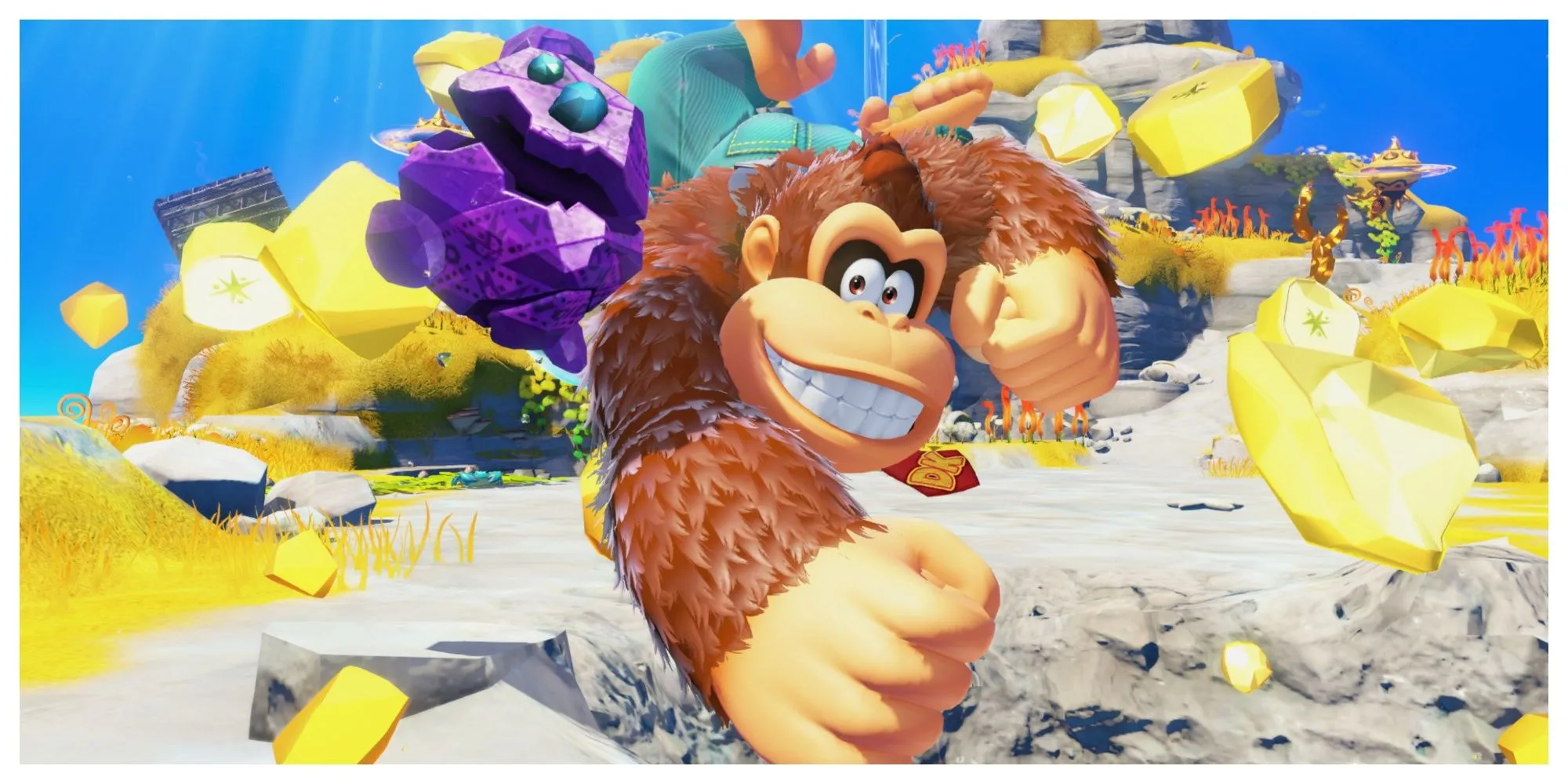 Donkey Kong trong phong cách đồ họa mới của Donkey Kong Bananza trên Switch 2