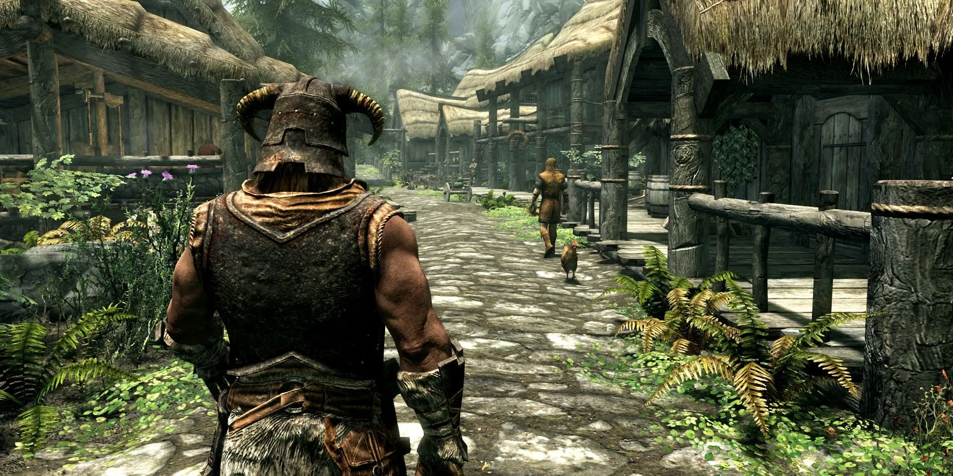 Dragonborn ở Riverwood trong Elder Scrolls 5: Skyrim