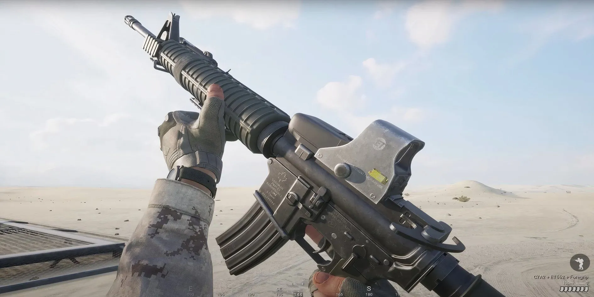 Gameplay chân thực của Squad, người lính cầm súng trường