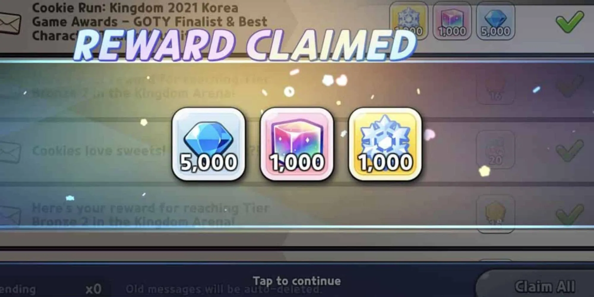 Giao diện nhập code trên trang web Cookie Run Kingdom