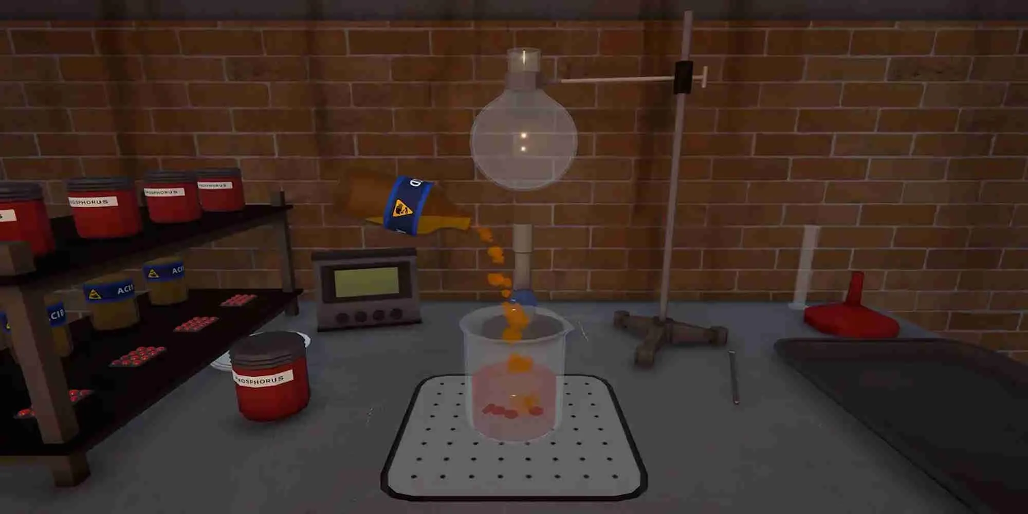 Giao diện quản lý cơ sở sản xuất trong game mô phỏng tội phạm Schedule I