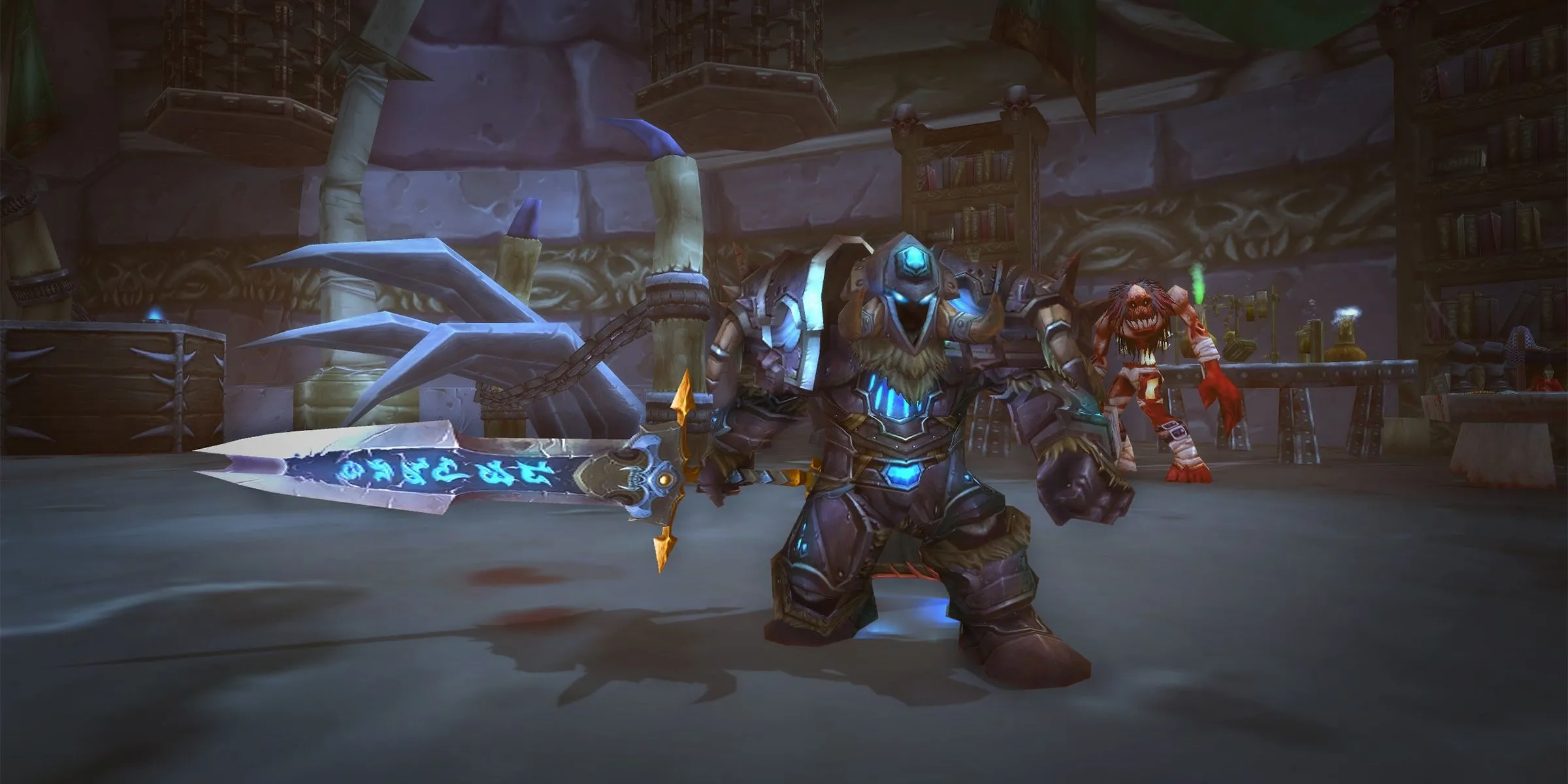 Hiệp sĩ Tử vong (Death Knight) hệ Blood trong World of Warcraft: Wrath of the Lich King Classic.