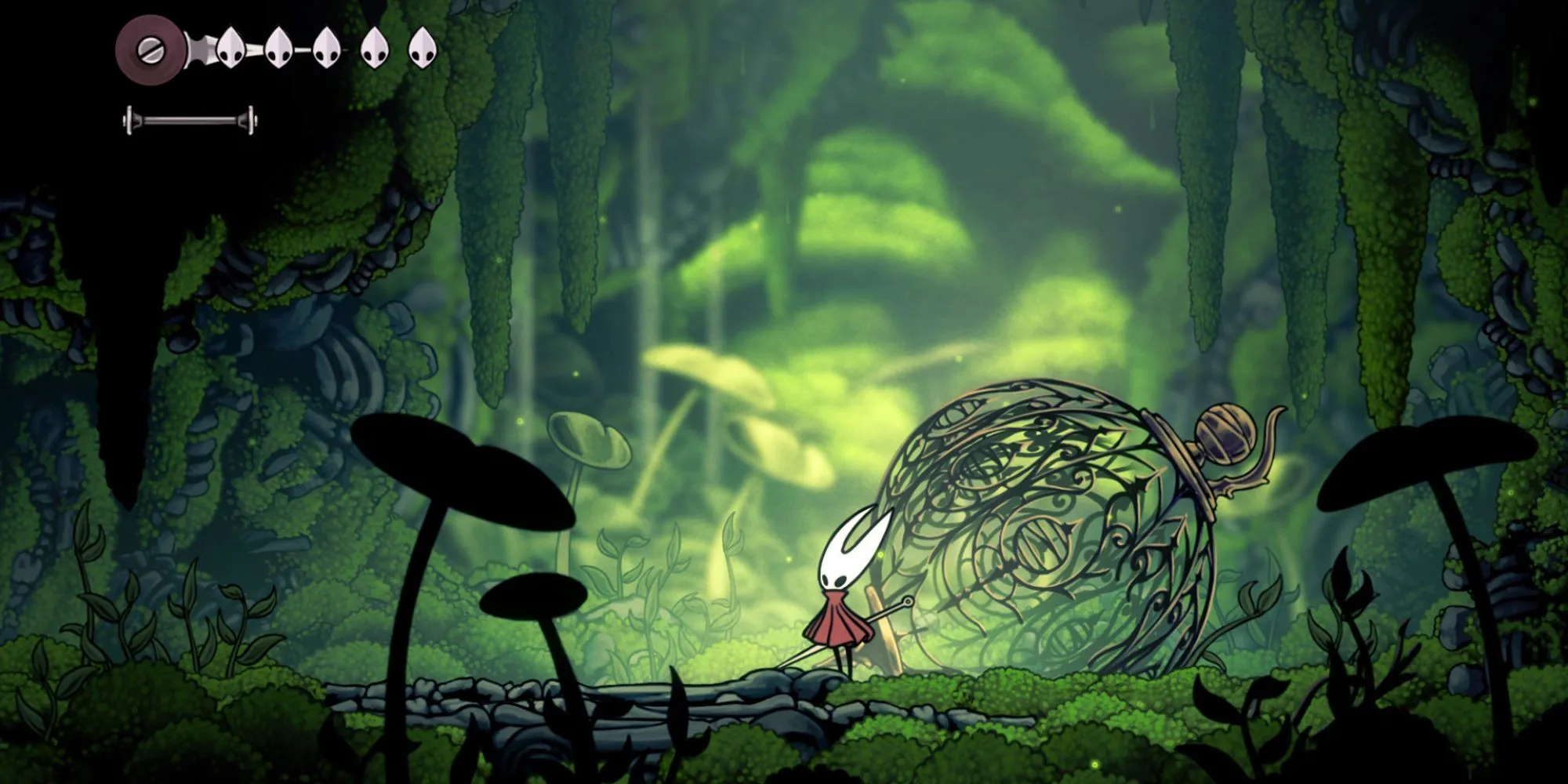 hình ảnh quảng bá Hollow Knight Silksong, mô tả Hornett chiến đấu
