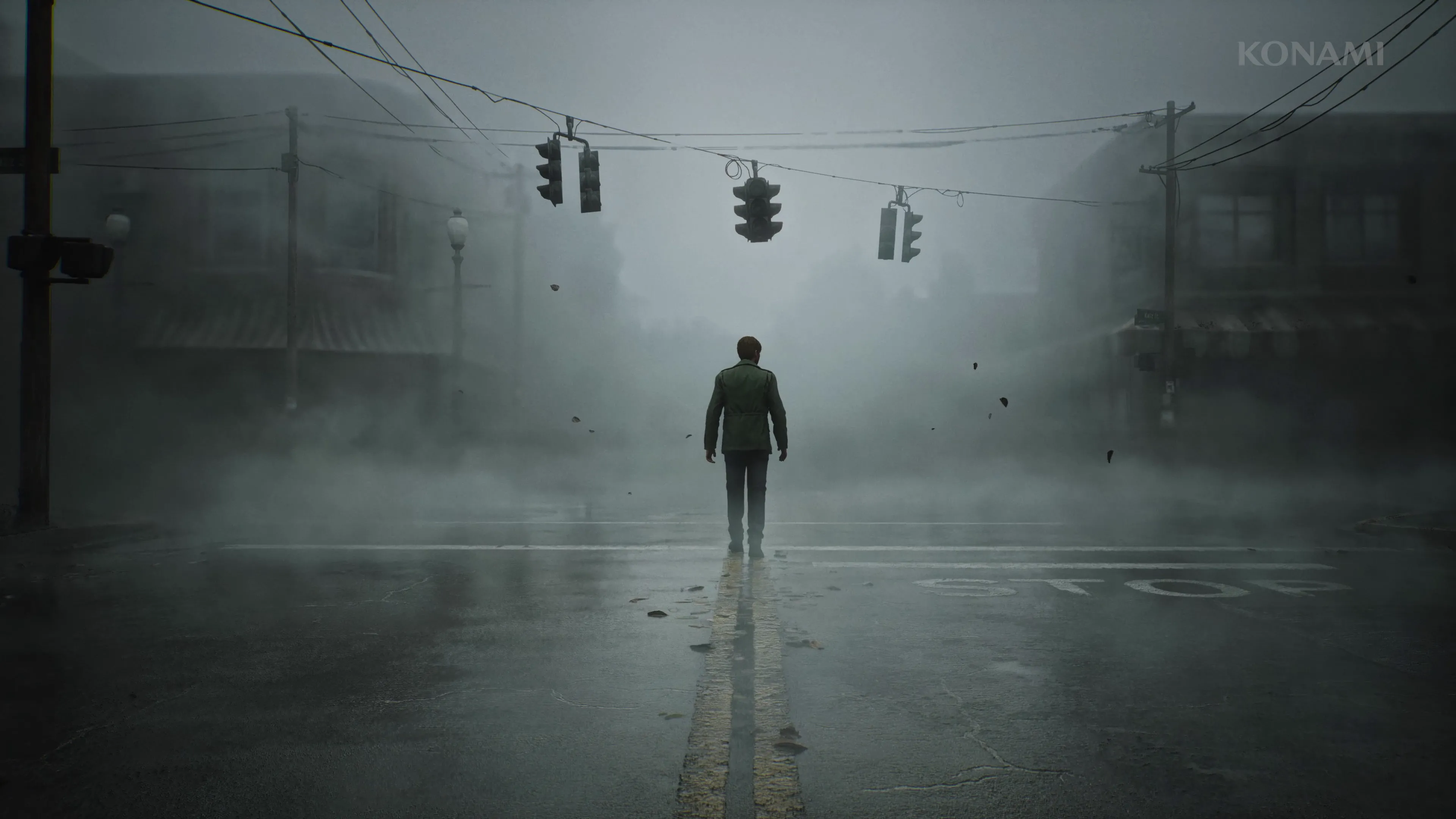 Hình ảnh trong Silent Hill 2 Remake, thể hiện không khí u ám và sương mù đặc trưng