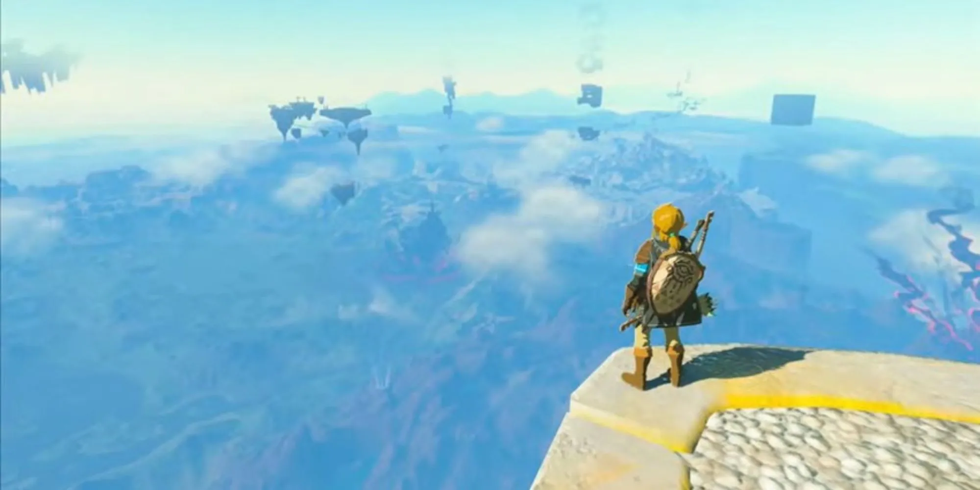 Link trên bầu trời trong The Legend of Zelda: Tears of the Kingdom