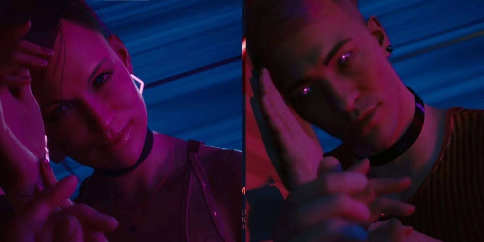 Lựa chọn Angel hoặc Skye trong Brain Dance của Cyberpunk 2077