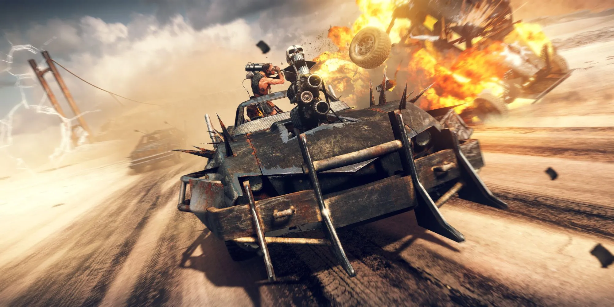 Mad Max Driving and Exploding Another Vehicle