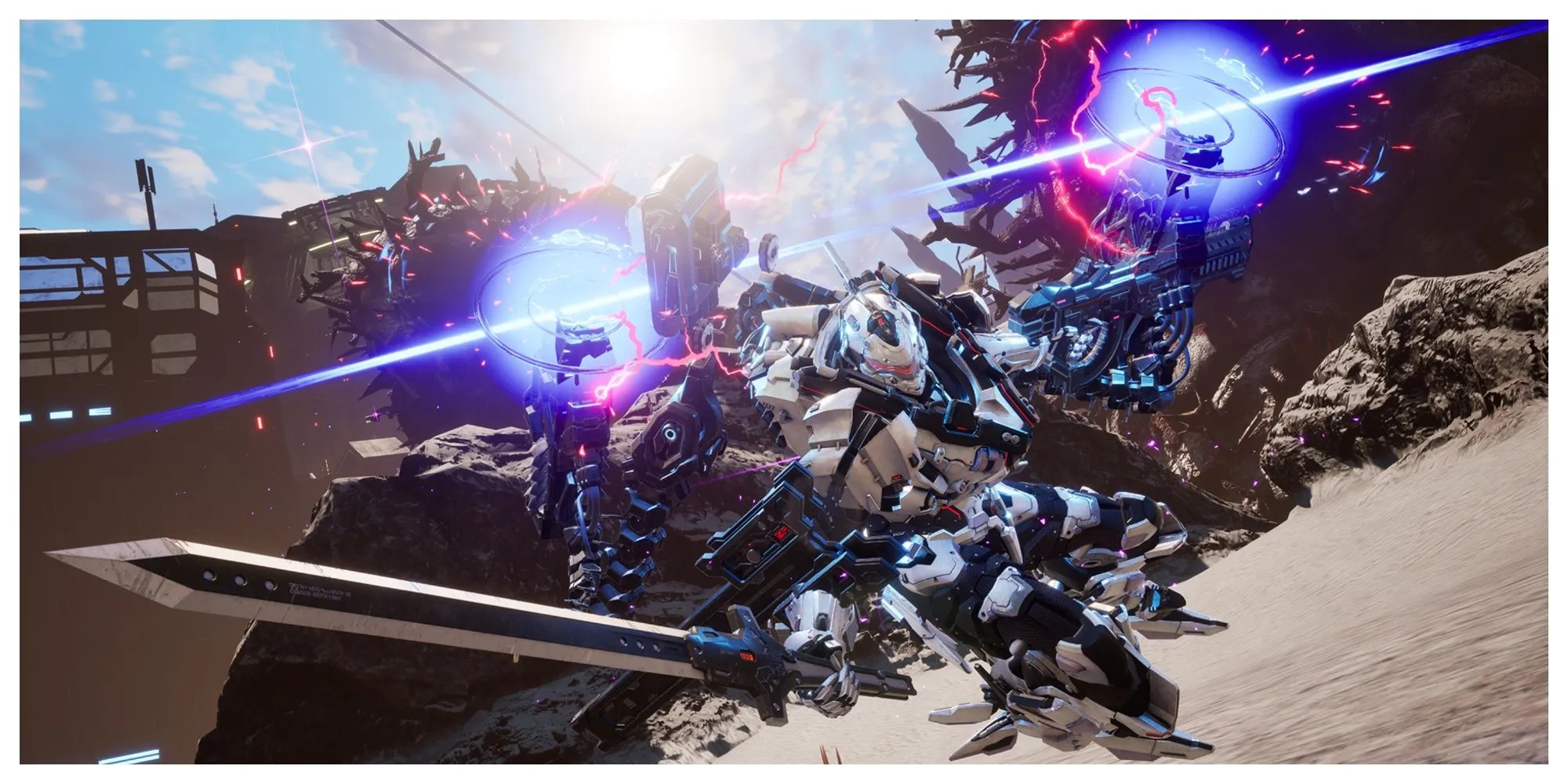 Mech tùy chỉnh trong Daemon X Machina Titanic Scion, hứa hẹn đồ họa ấn tượng trên Switch 2
