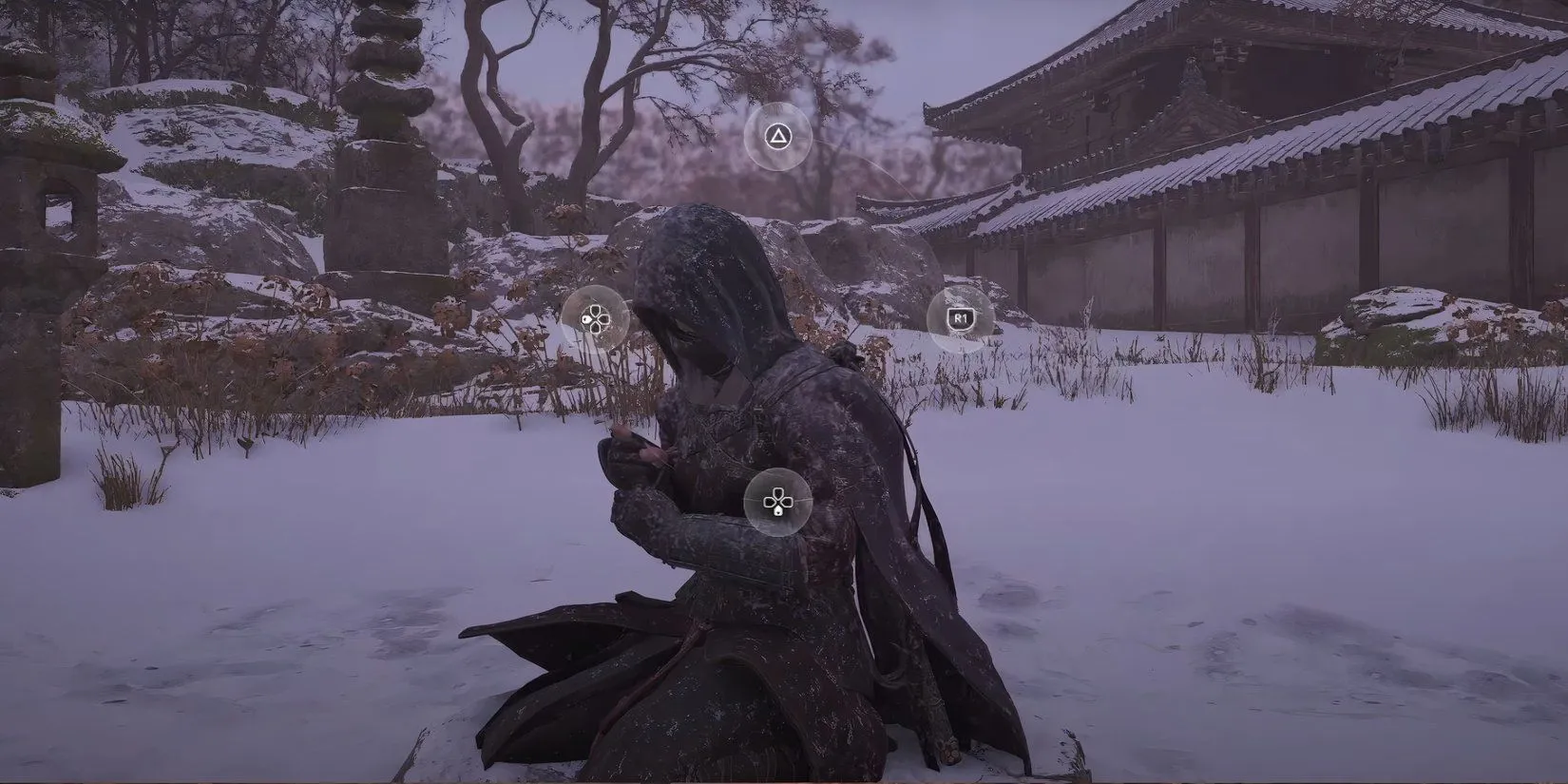 Meditating QTE minigame in Assassins Creed Shadows