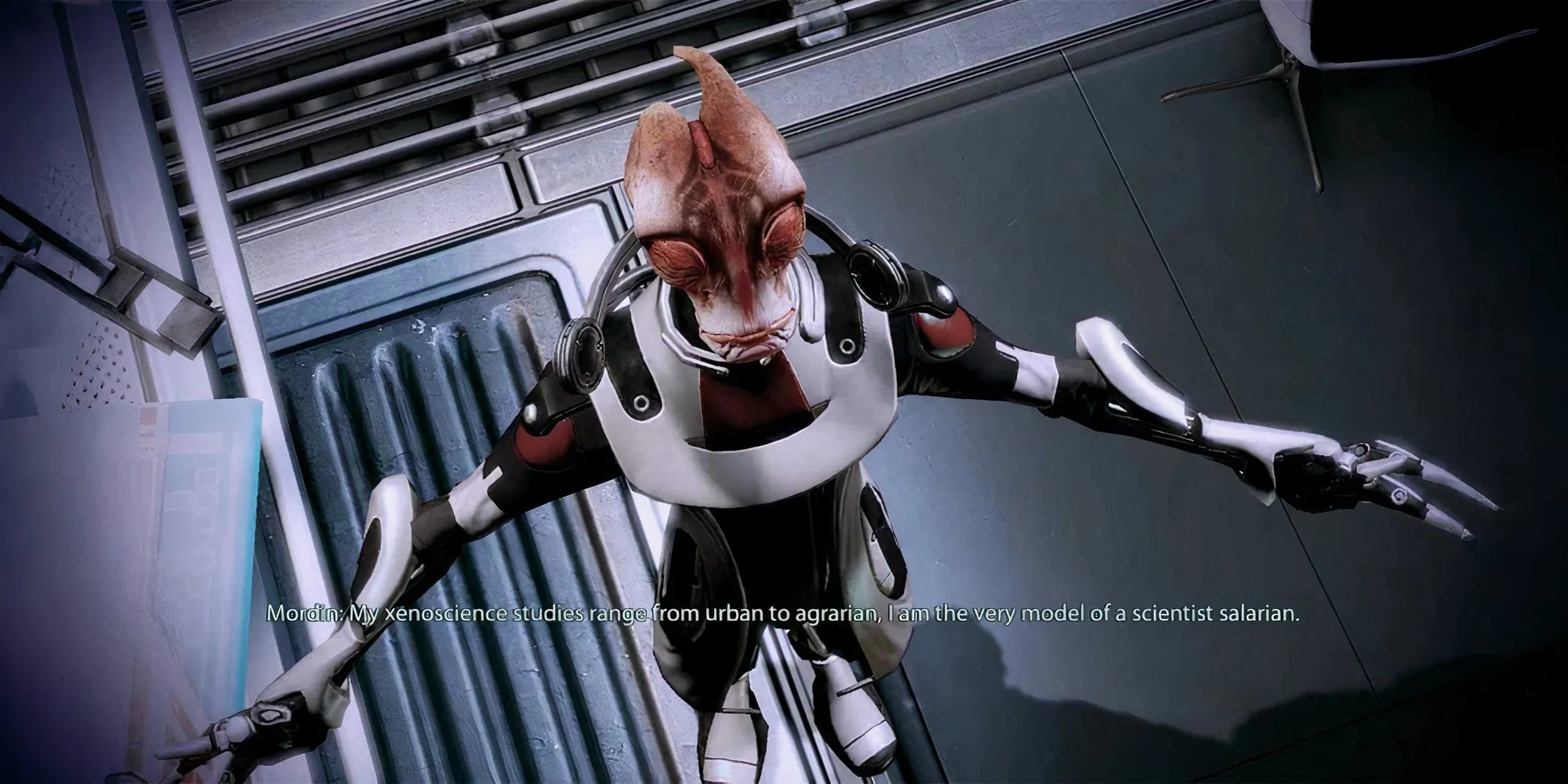Mordin Solus thể hiện tài năng ca hát trong Mass Effect 2
