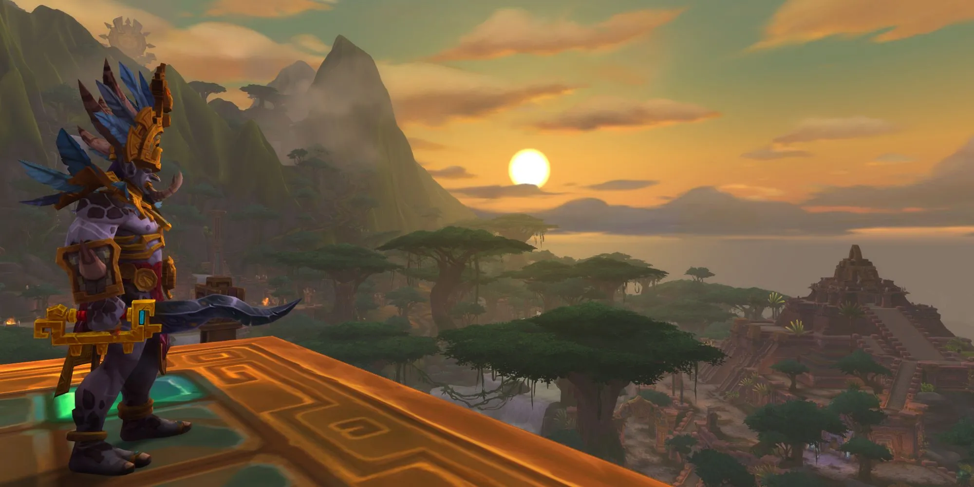Một cảnh chiến đấu hoành tráng trong World of Warcraft Battle For Azeroth, thể hiện quy mô xung đột.