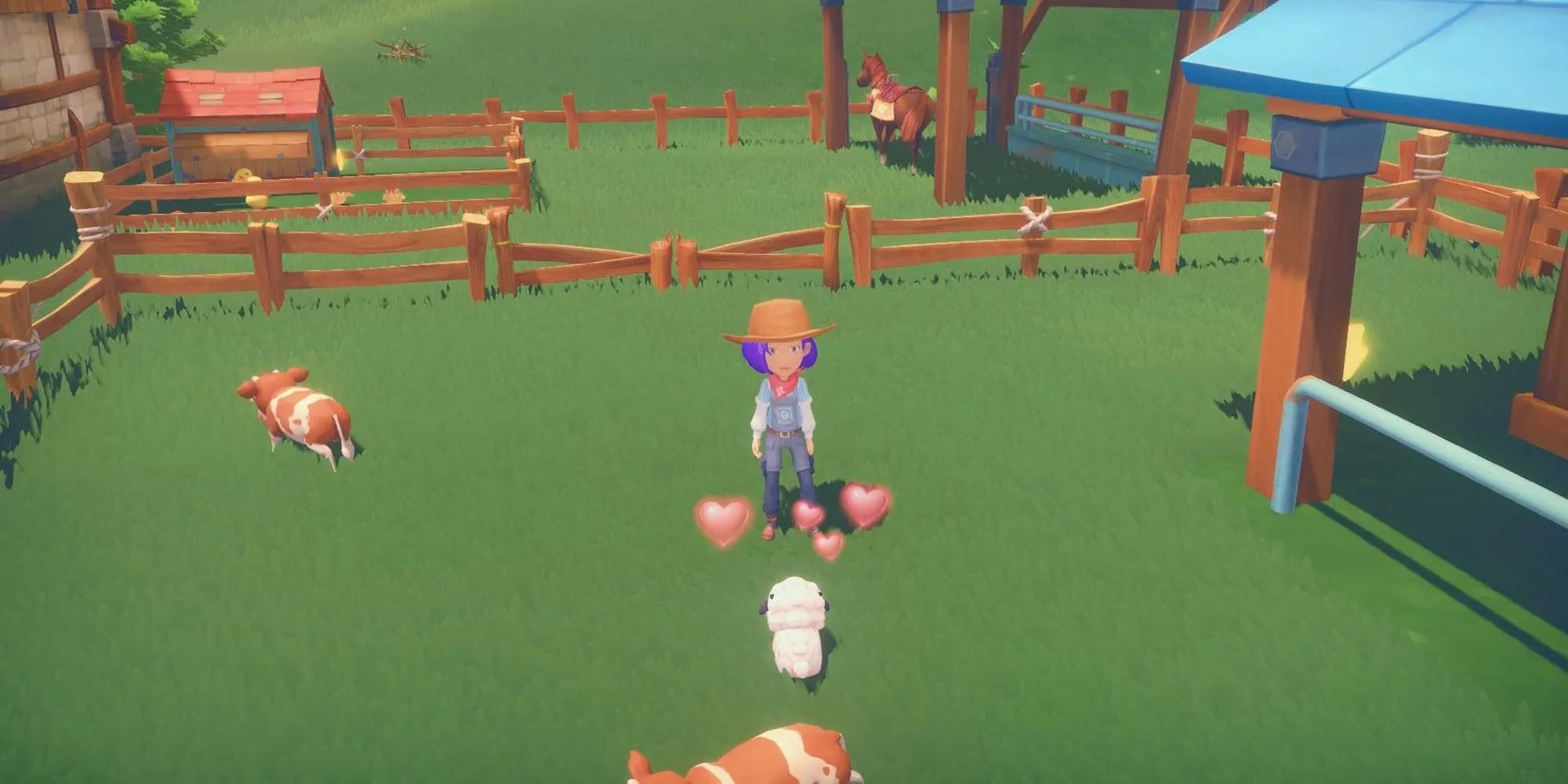 Người chơi chăm sóc động vật trong game mô phỏng đời sống My Time at Portia