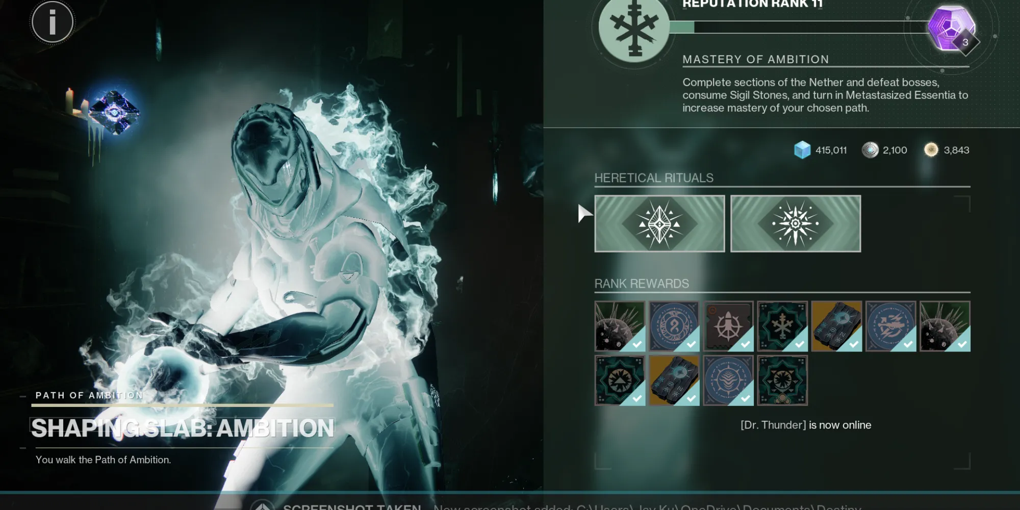 Người chơi Destiny 2 đang di chuyển trên Taken Path của Episode Heresy