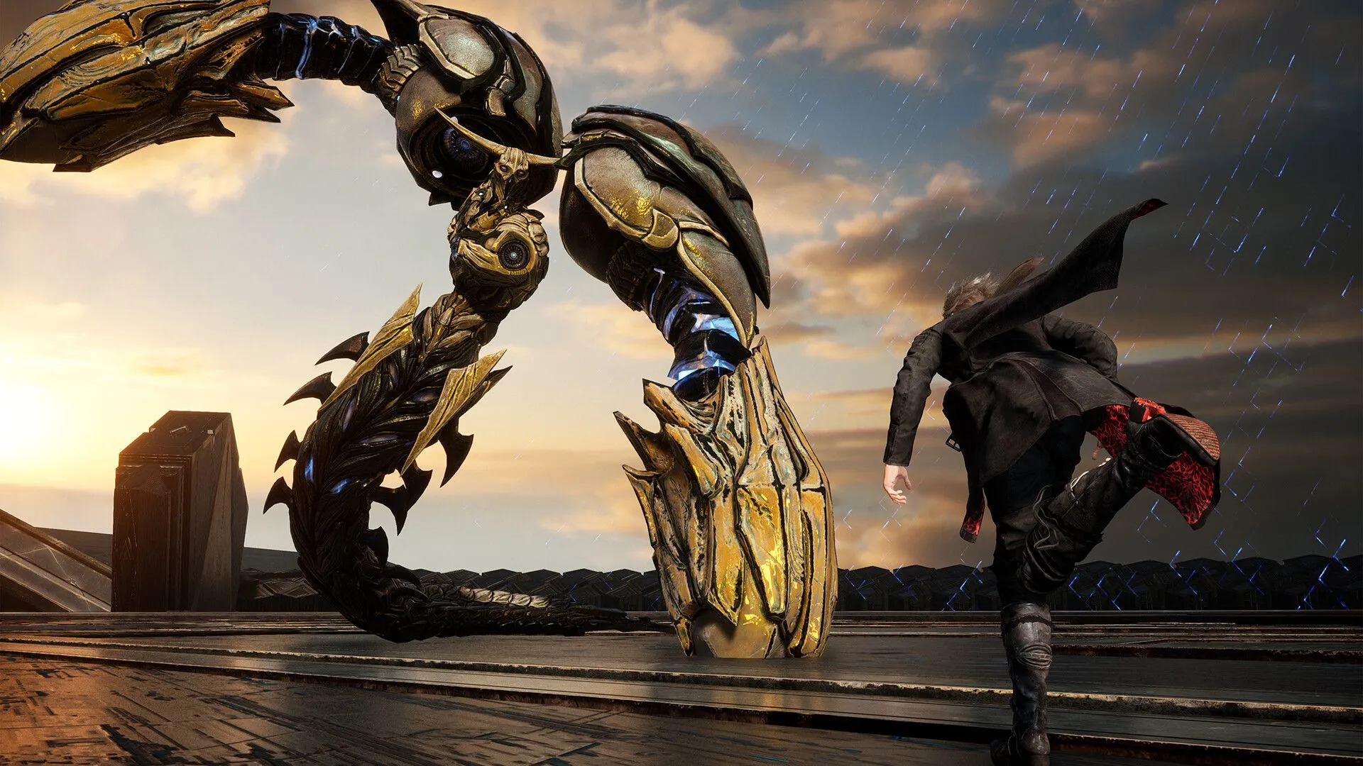 Nhân vật chính Kazer trong game Lost Soul Aside