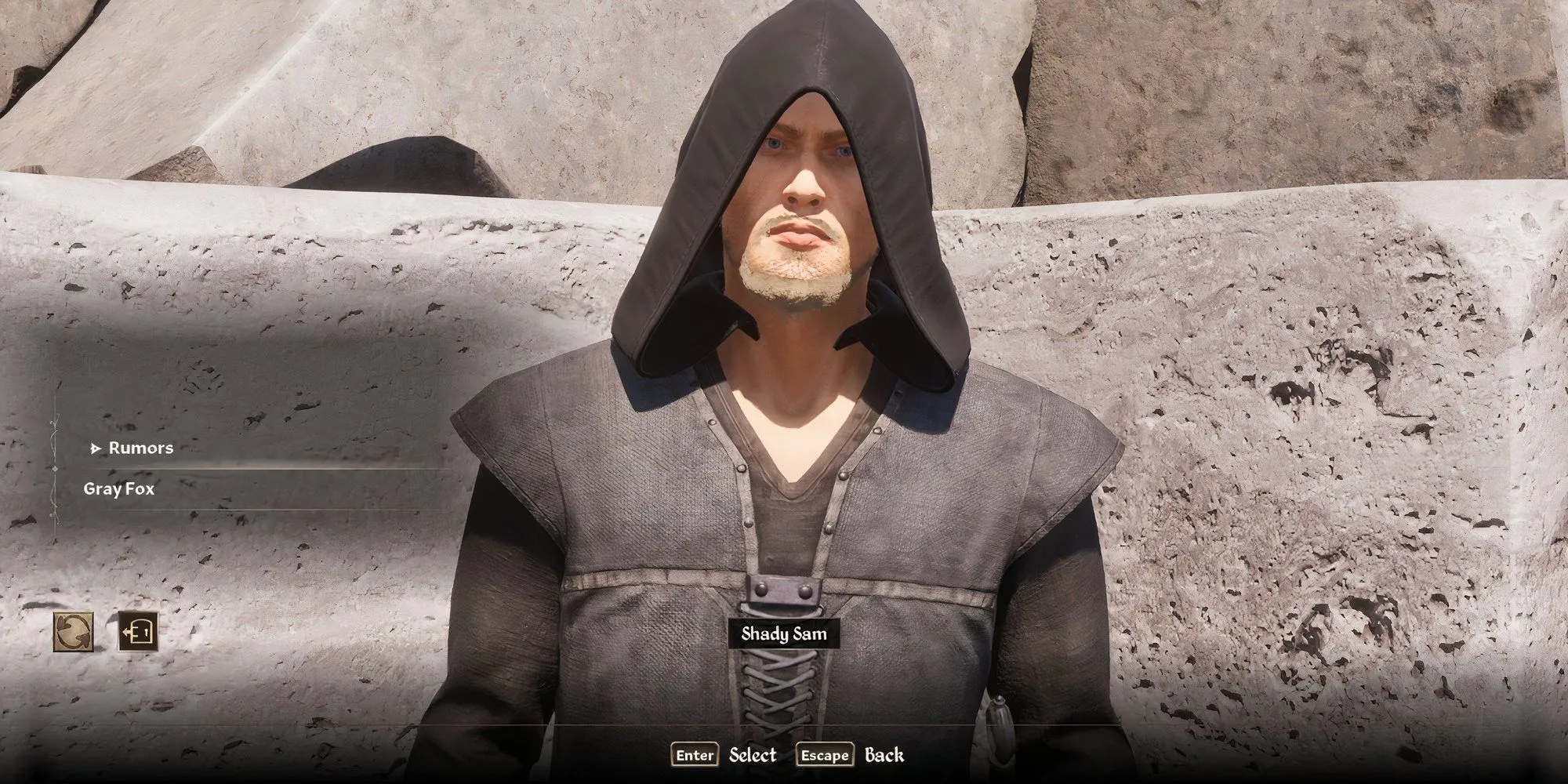 NPC Shady Sam trong Oblivion Remastered nơi bán khóa