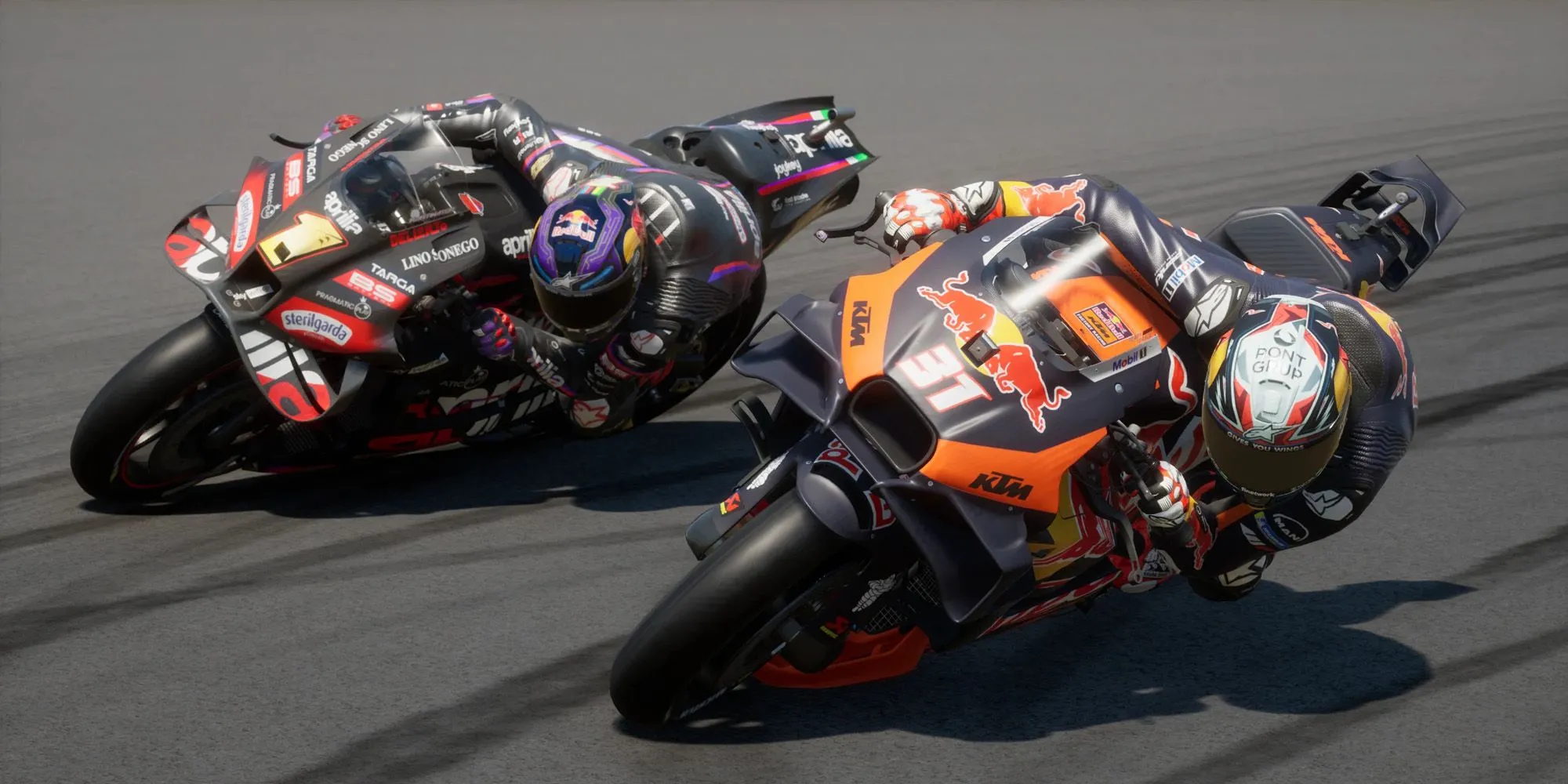 Pha so kè gay cấn giữa các tay đua trong game MotoGP 25