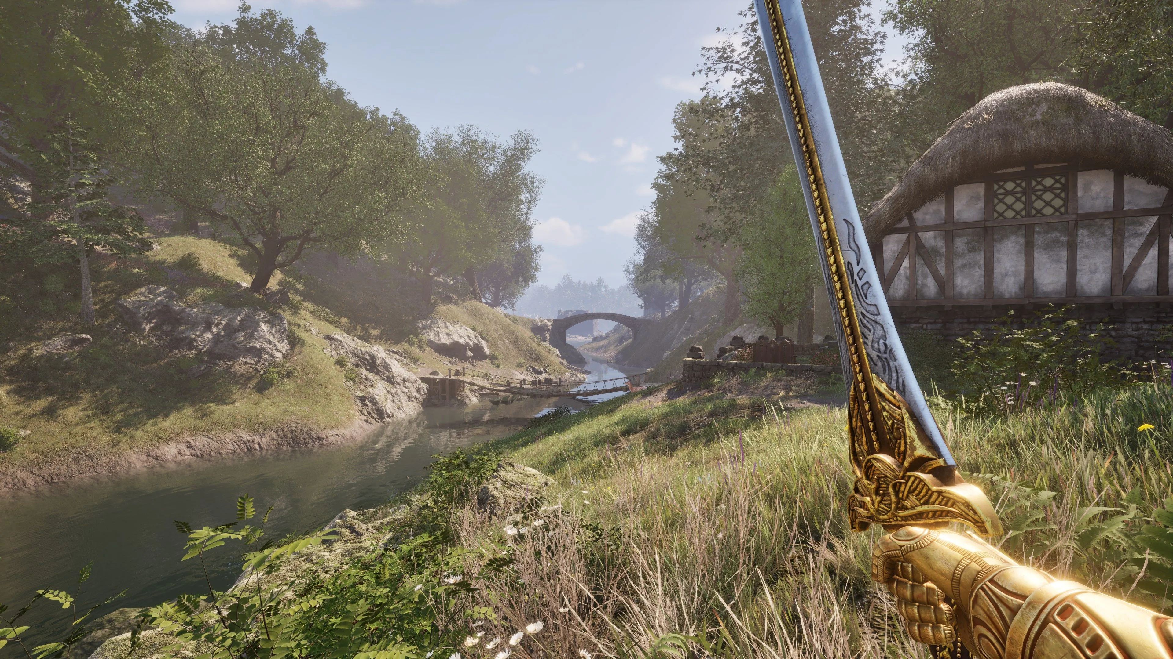Quang cảnh ngoại ô Cyrodiil trong Oblivion Remastered