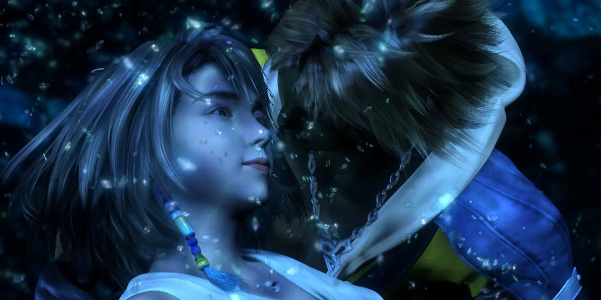 Screenshot từ bản HD Remaster của Final Fantasy X, game JRPG có cốt truyện và combat CTB ấn tượng