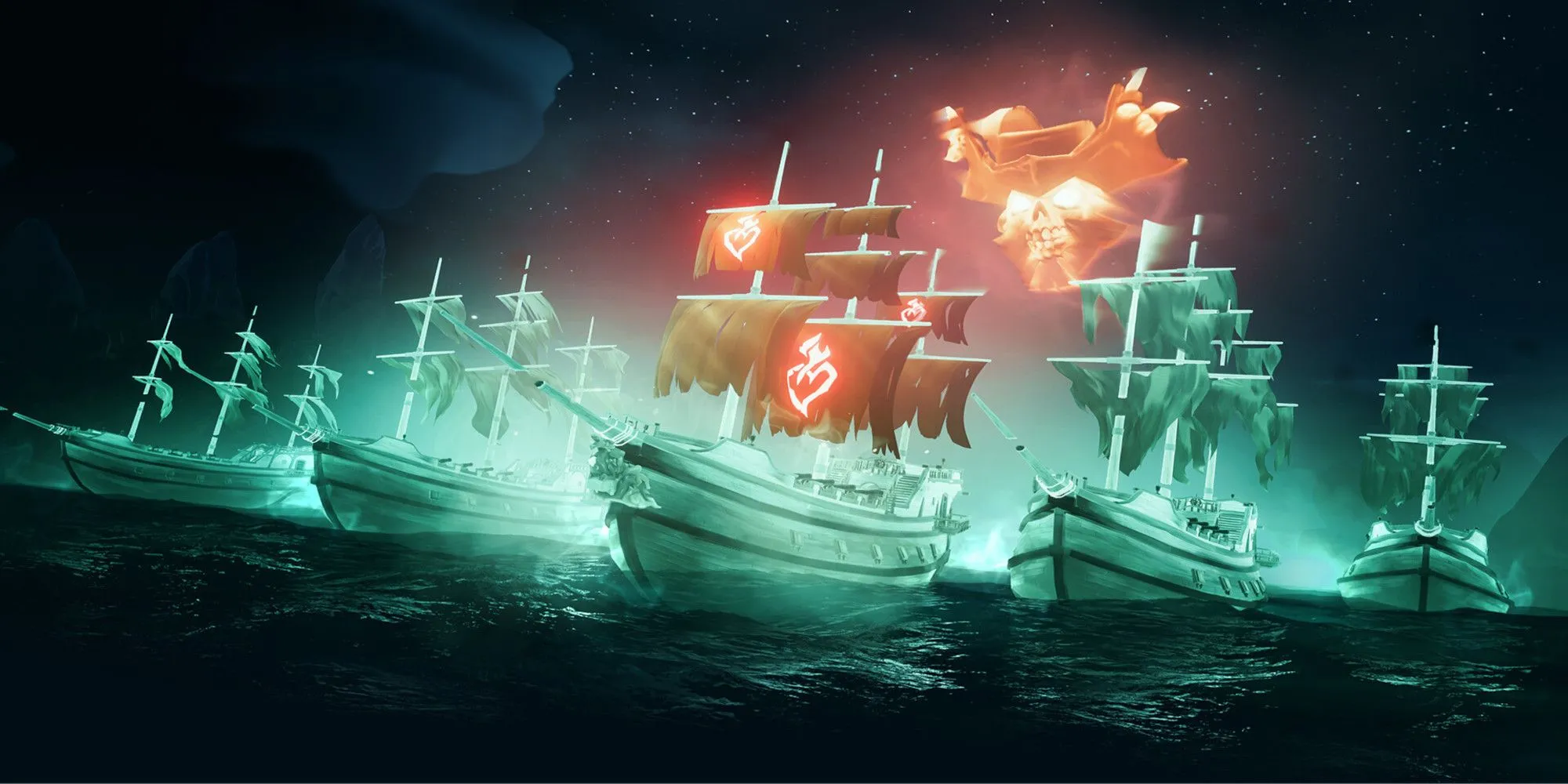 Sea of Thieves Ghost Ships on the Sea