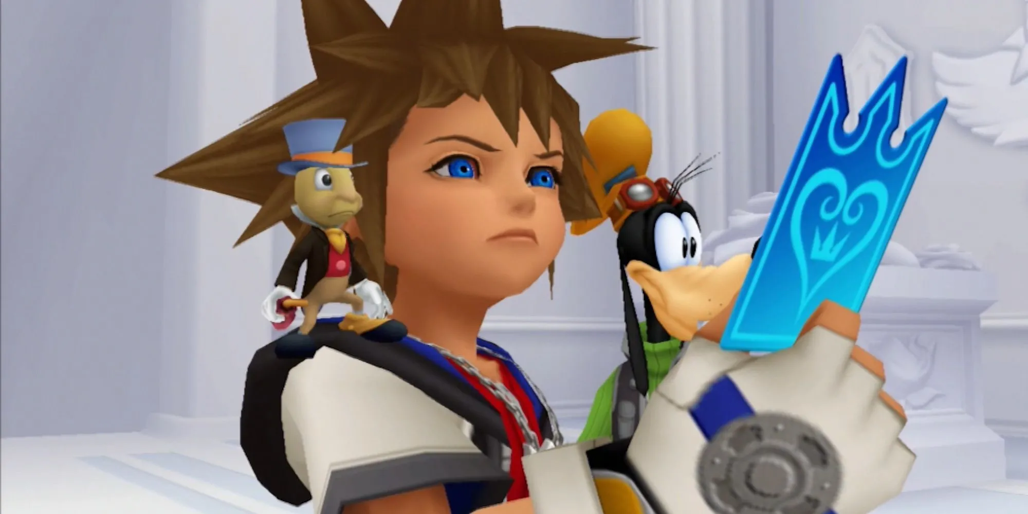 Sora cầm thẻ bài trong Kingdom Hearts Re:Chain of Memories