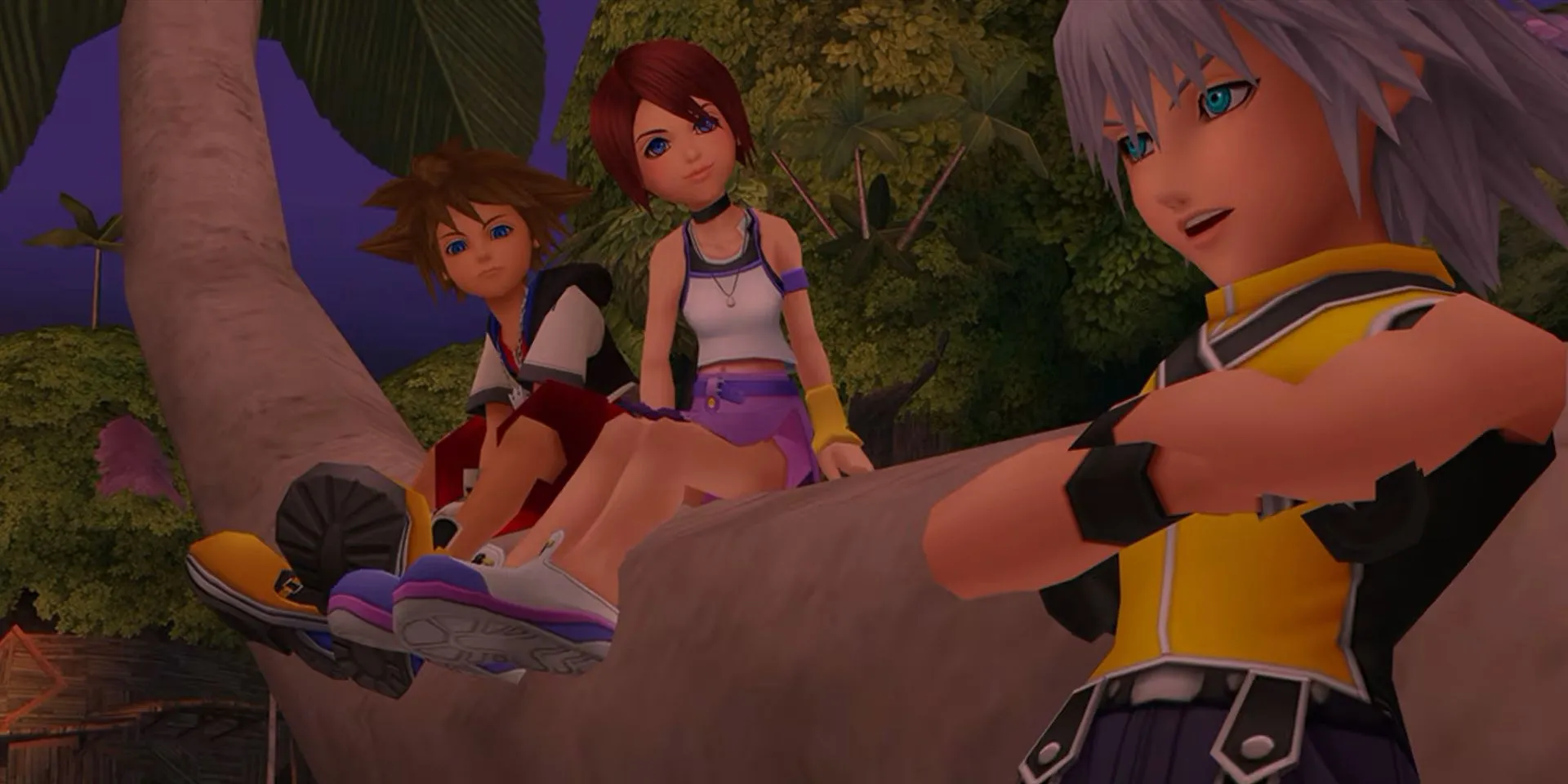 Sora, Kairi, và Riku trong Kingdom Hearts
