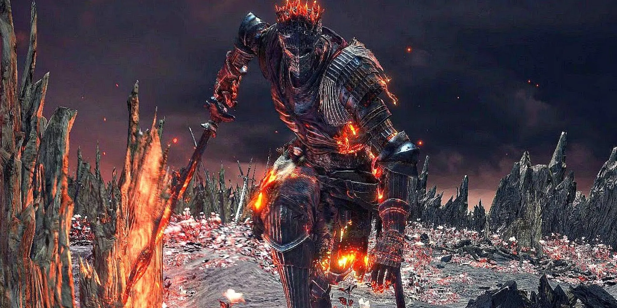 soul of cinder chạy về phía người chơi trong trận đấu trùm dark souls 3