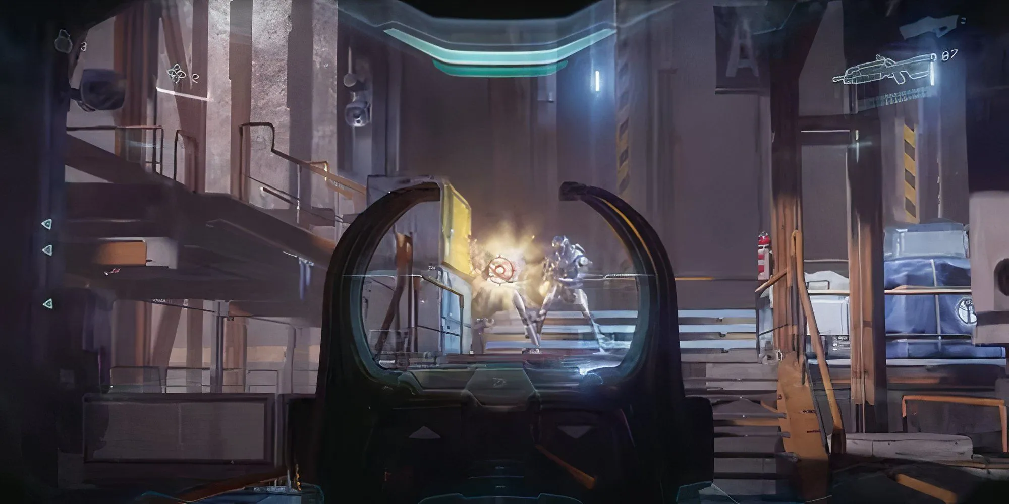 Spartan Locke tấn công kẻ thù trong chiến dịch Halo 5 Guardians