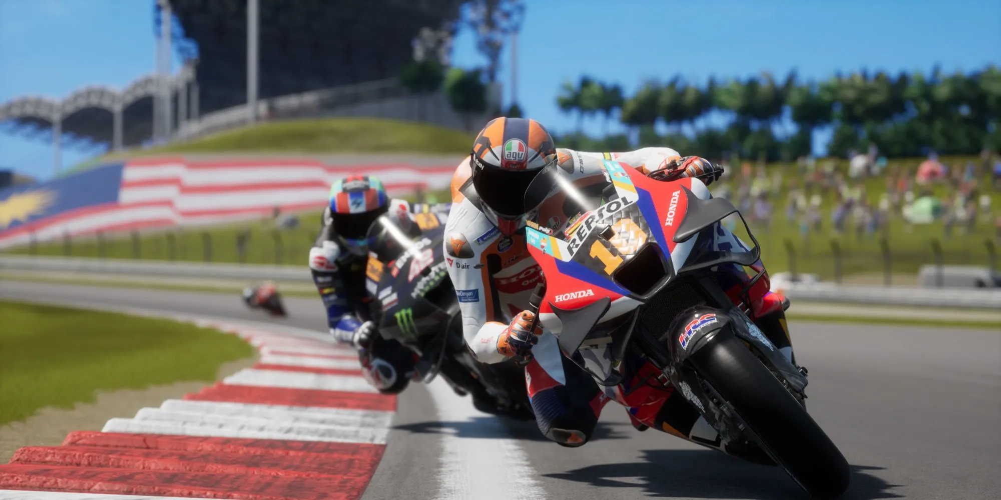 Tay đua Joan Mir trong khoảnh khắc trên đường đua game MotoGP 25