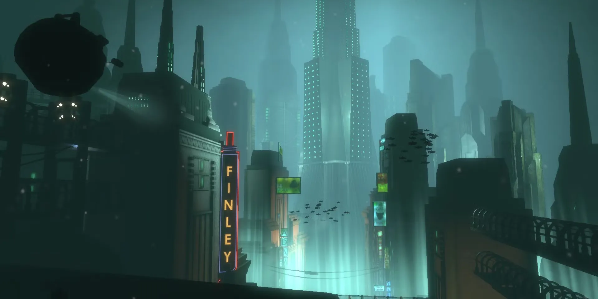 Thành phố dưới nước u ám và đầy ám ảnh của Rapture trong BioShock.
