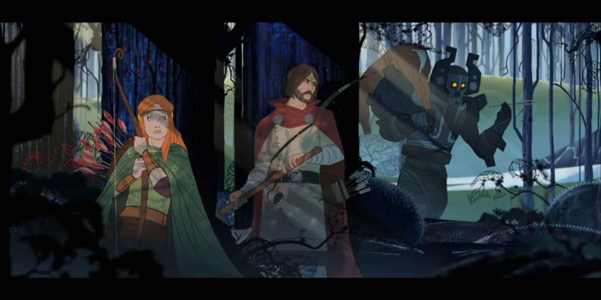 The Banner Saga: ẩn nấp khỏi người khổng lồ trong cảnh chiến đấu