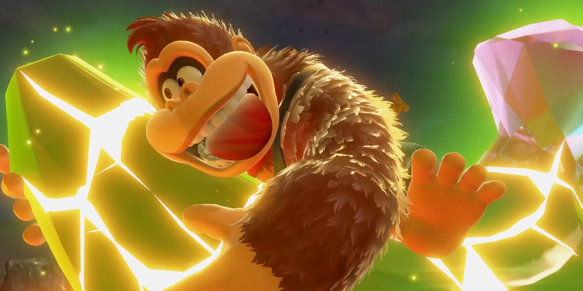 Thiết kế mới của nhân vật Donkey Kong trong game Donkey Kong Bananza trên Switch 2