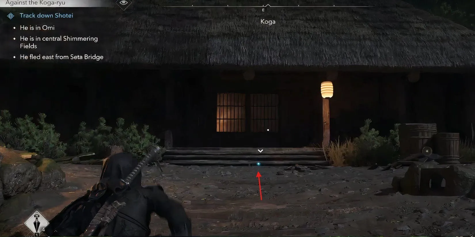 Tìm Shotei ở làng Koga trong Assassin's Creed Shadows