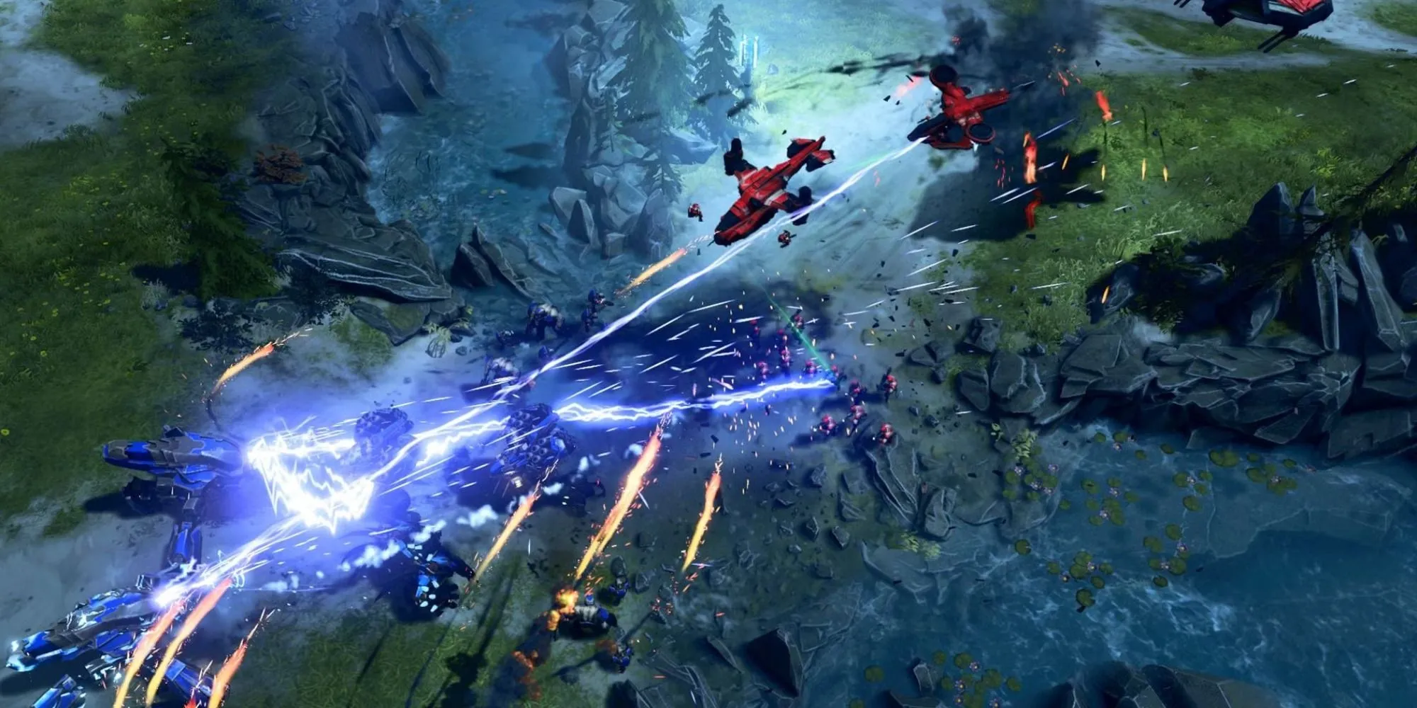 Trận chiến trong Halo Wars 2 đang diễn ra ác liệt