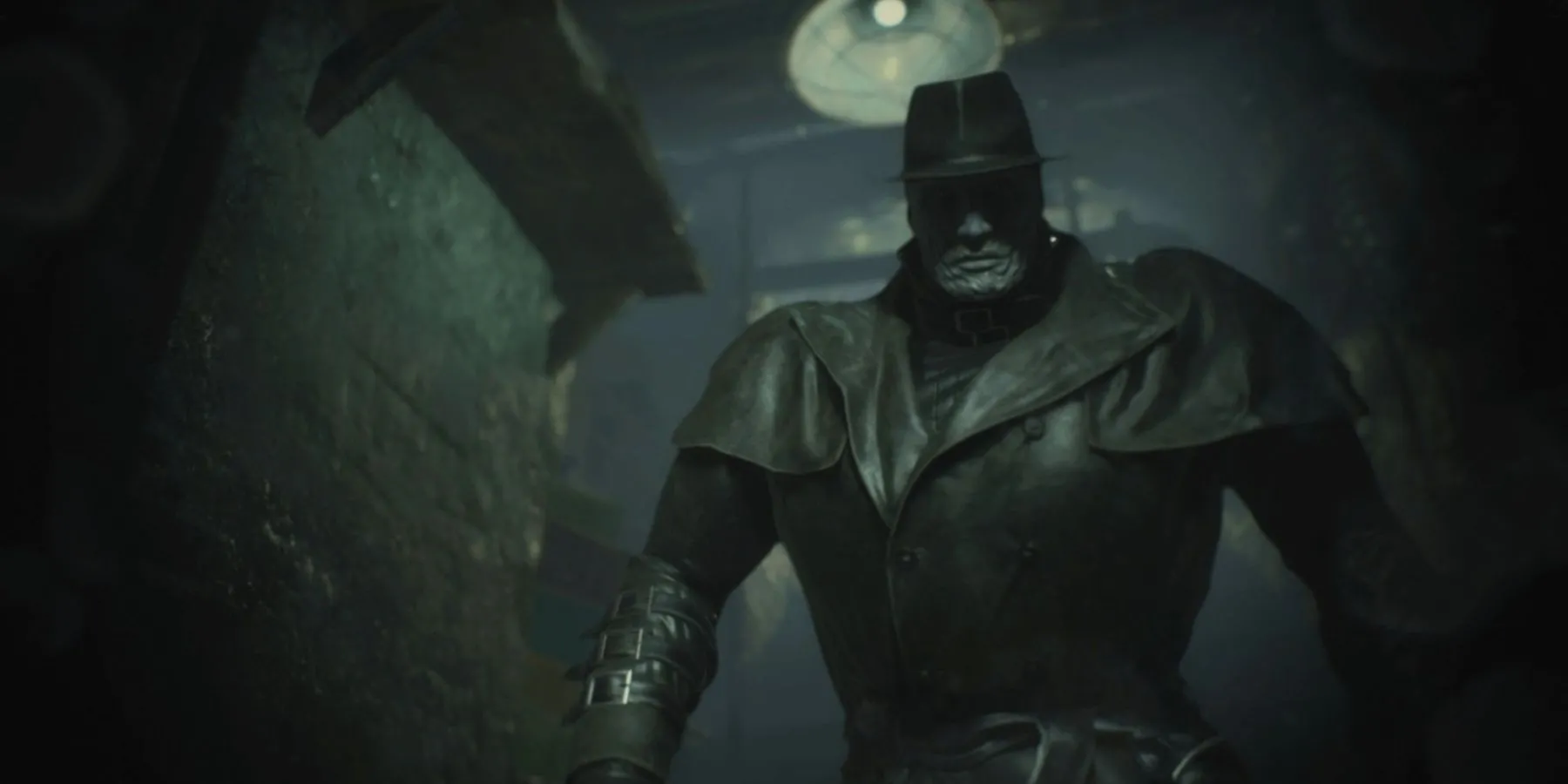 Tyrant (Mr. X) xuất hiện đáng sợ trong Resident Evil 2 Remake, một biểu tượng kinh dị của game.