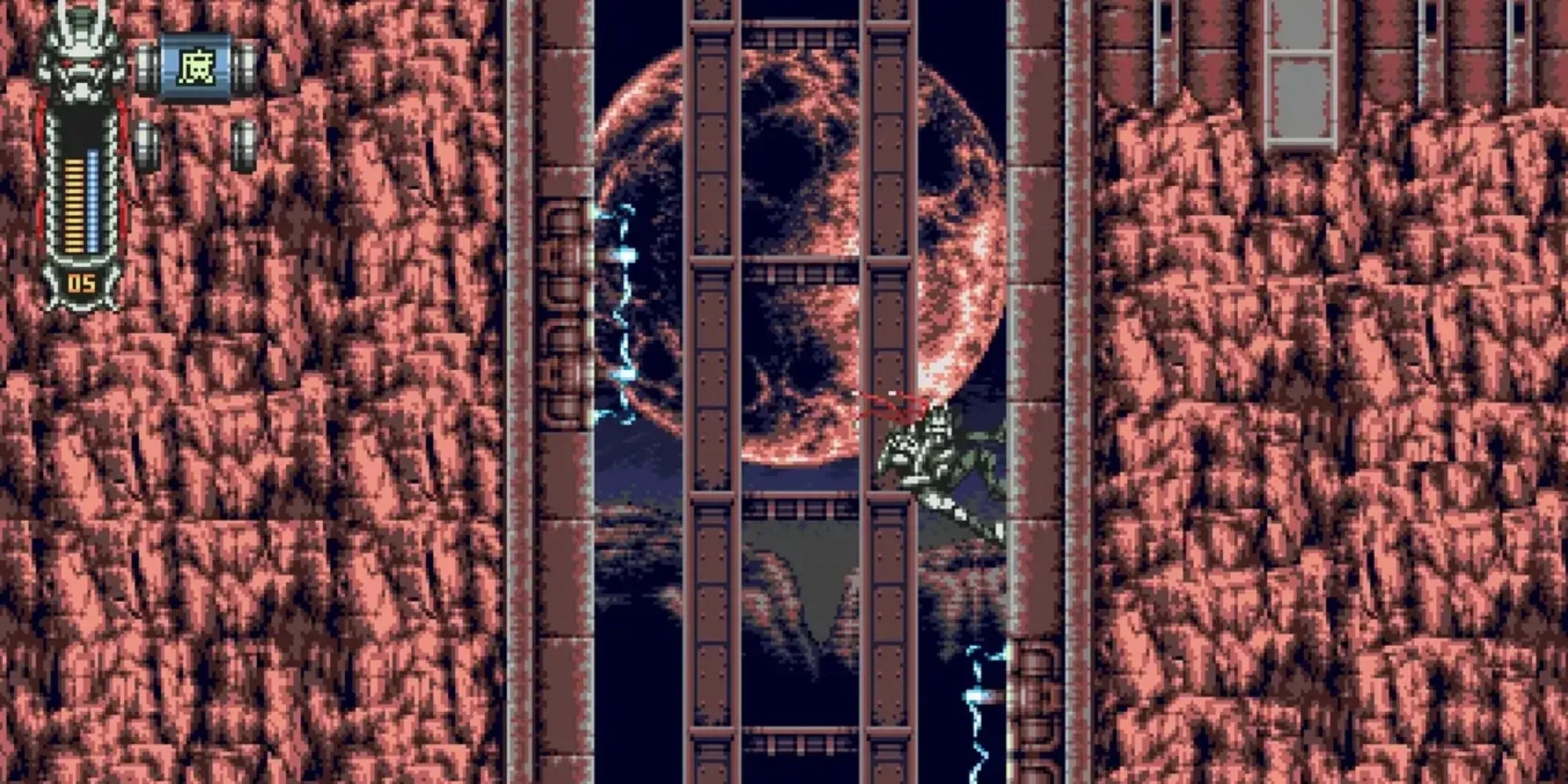 Vengeful Guardian Moonrider game hành động pixel art giống Ninja Gaiden