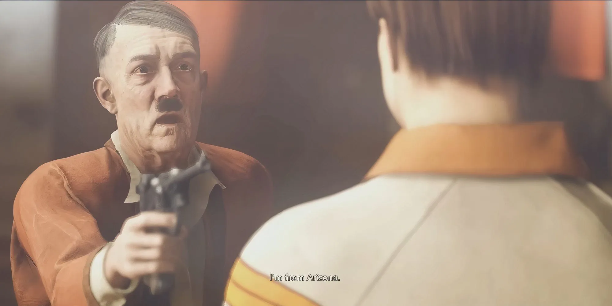 Wolfenstein The New Colossus Hitler Scene
