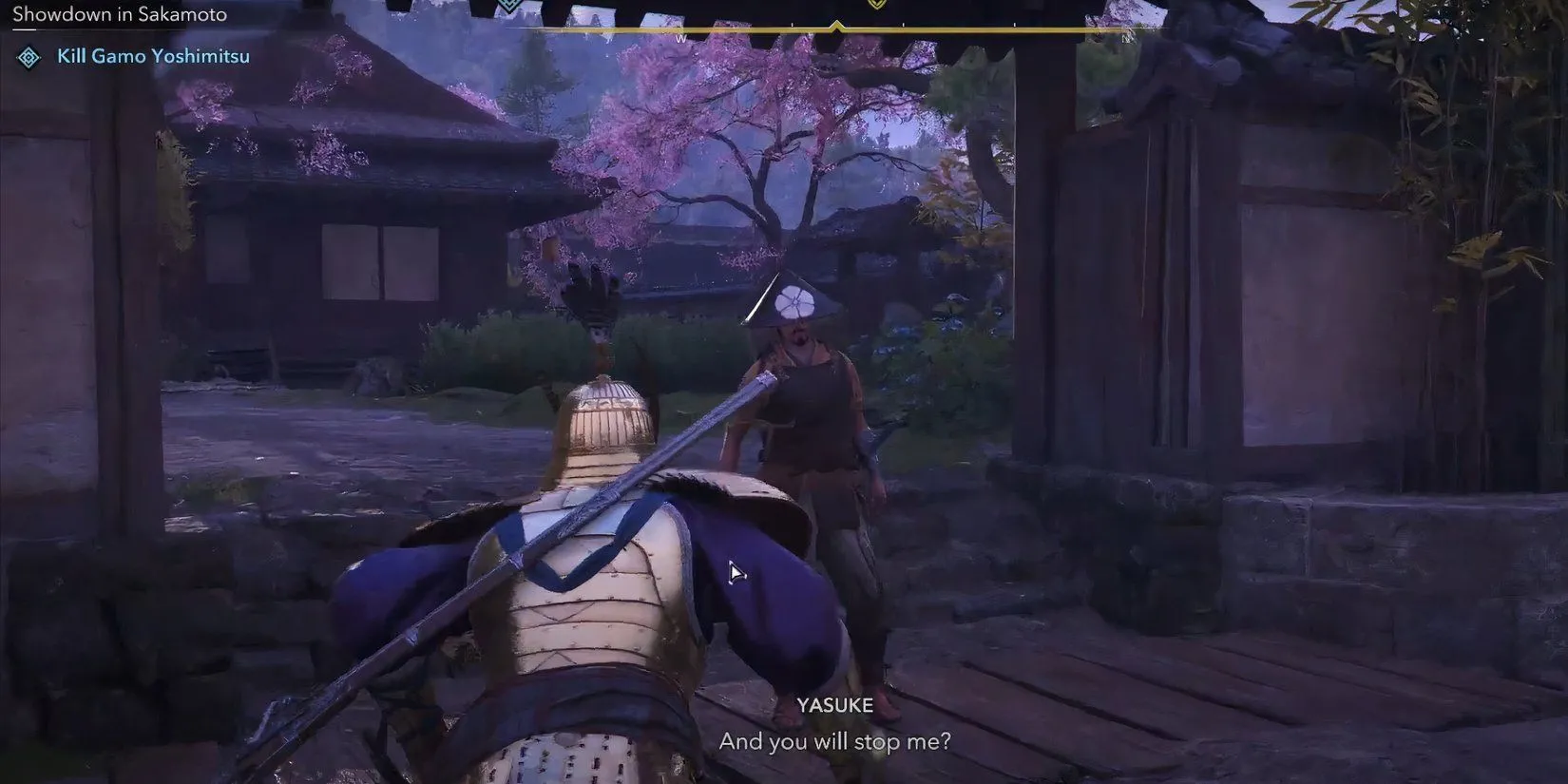 Yasuke tìm kiếm Gamo trong Assassin's Creed Shadows