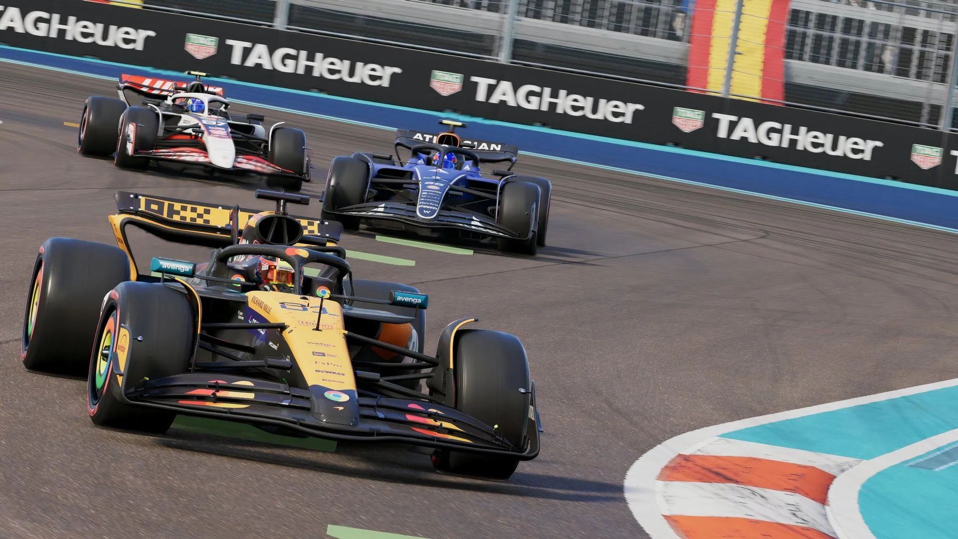 Aiden Jackson và Drake Butler tranh tài trong chế độ Braking Point 3 của F1 25, thể hiện sự căng thẳng giữa các tay đua.