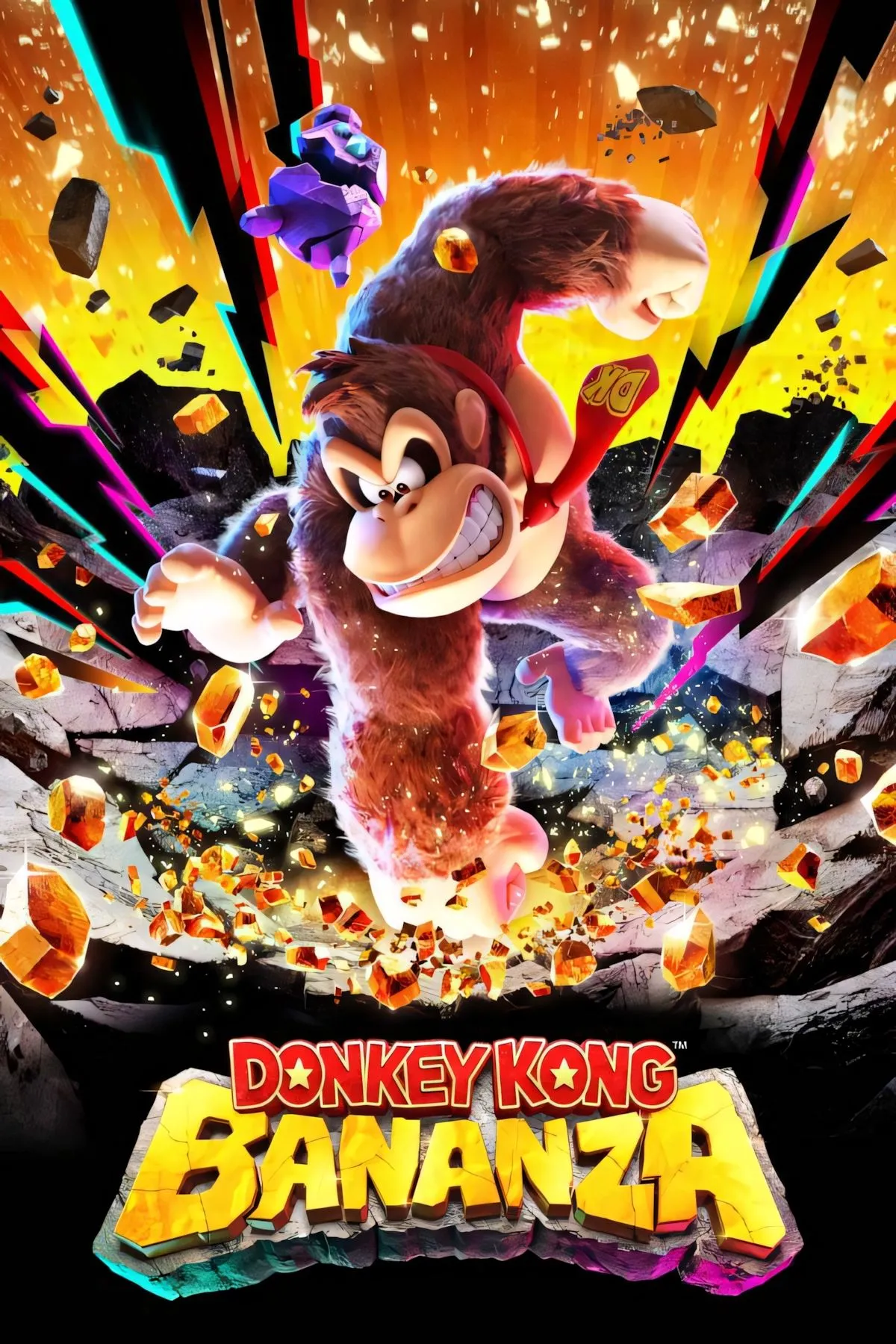 Ảnh bìa chính thức của game Donkey Kong Bananza