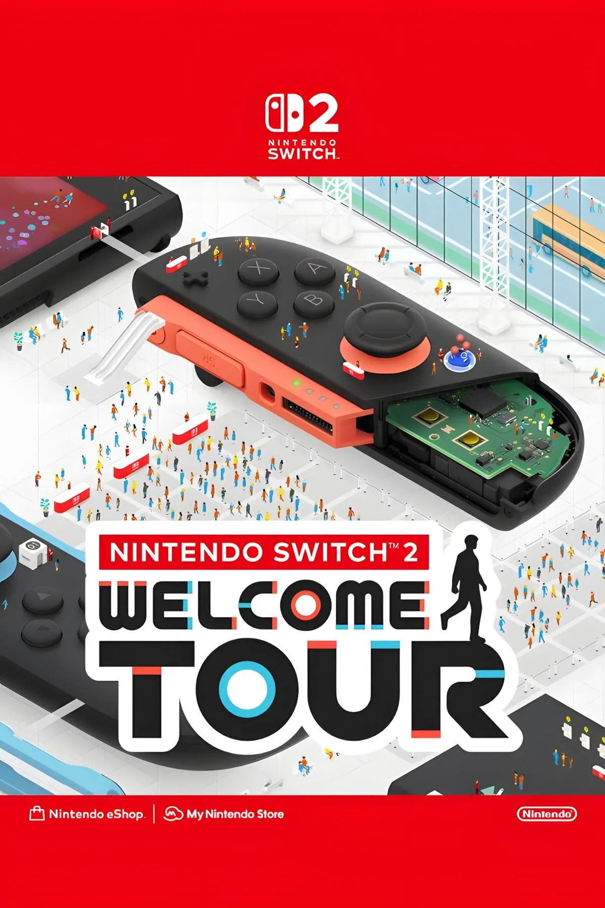 Ảnh bìa chính thức của Nintendo Switch 2 Welcome Tour, tựa ứng dụng giới thiệu chi tiết về console.