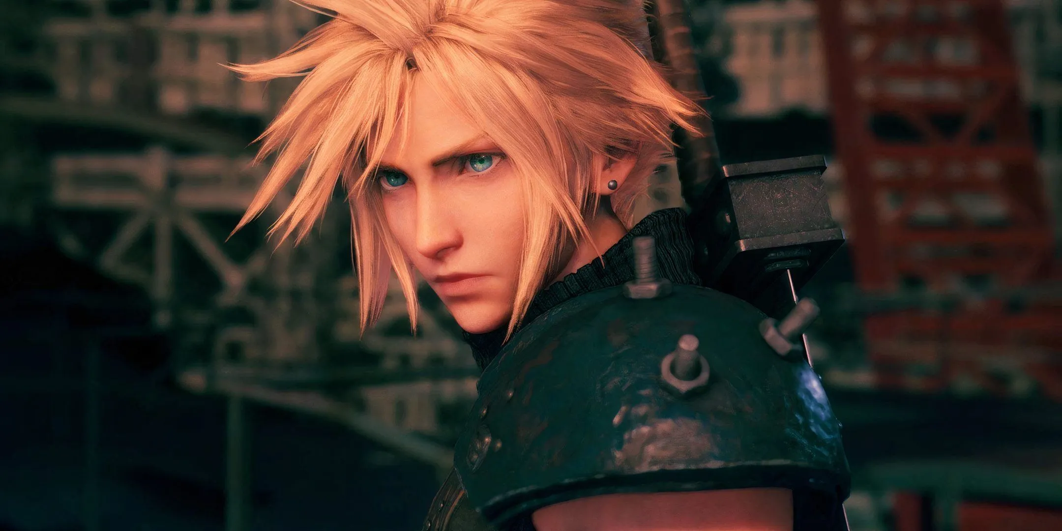Anh hùng Cloud Strife trong Final Fantasy 7 Remake, biểu tượng của SOLDIER.