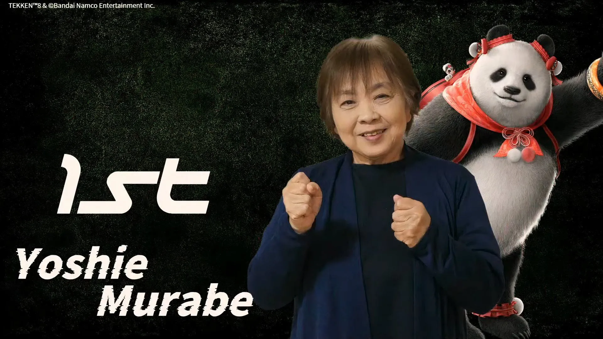 Bà Yoshie Murabe rạng rỡ nhận cúp vô địch giải đấu Tekken 8 dành cho người cao tuổi tại Nhật Bản.