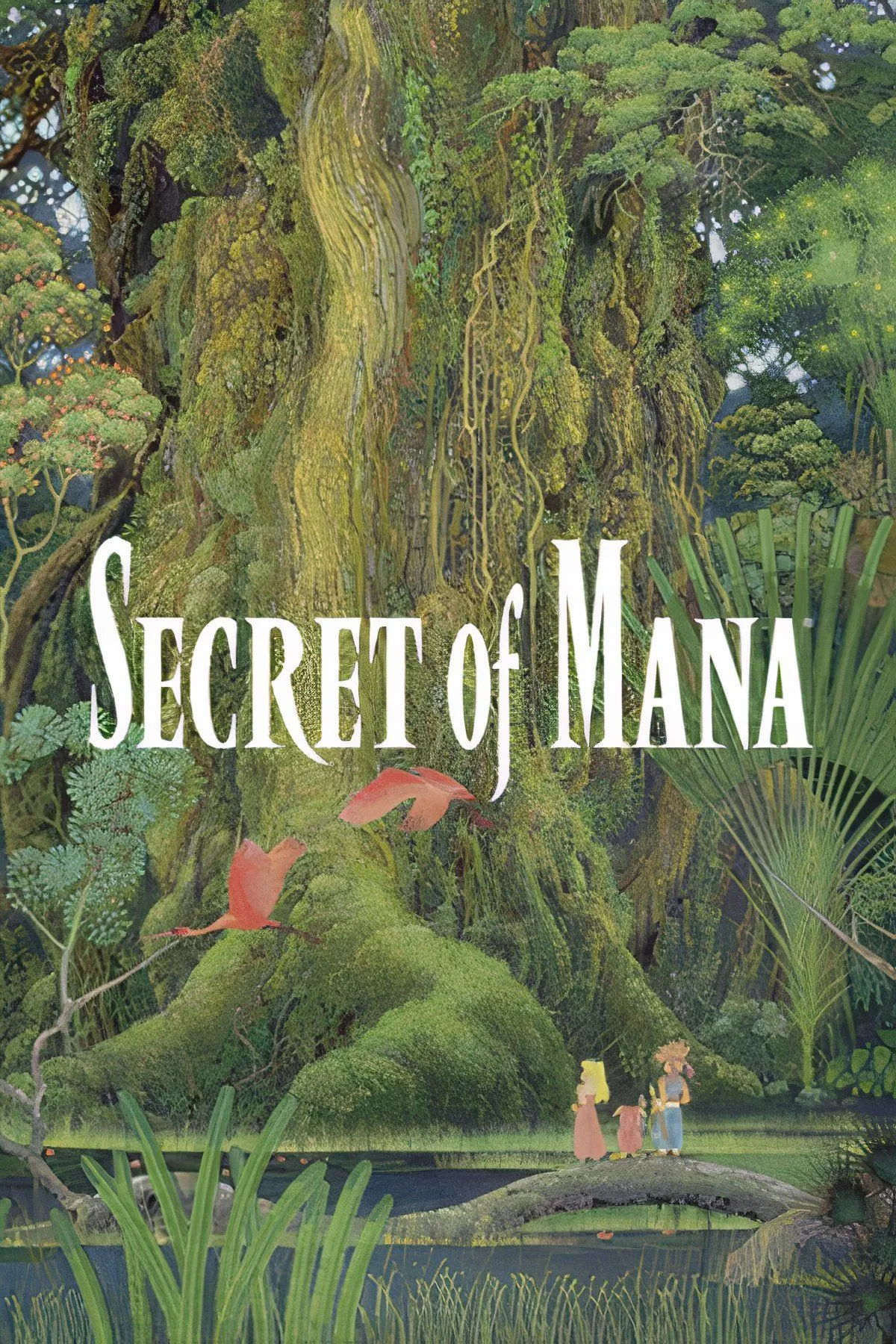 Bìa game Secret of Mana, một tựa RPG kinh điển trên SNES.