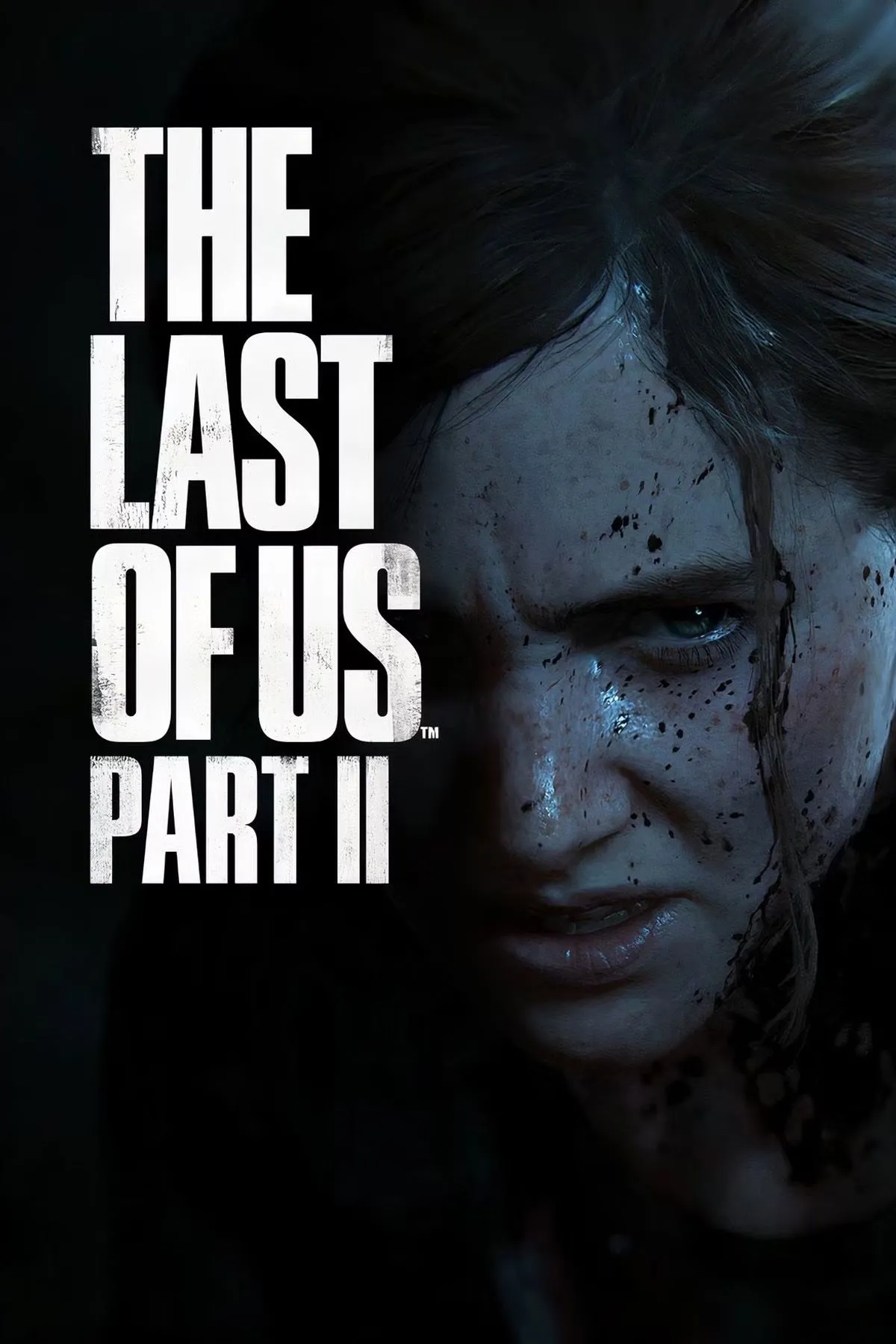 Bìa game The Last of Us Part 2 với hình ảnh Ellie cầm súng.