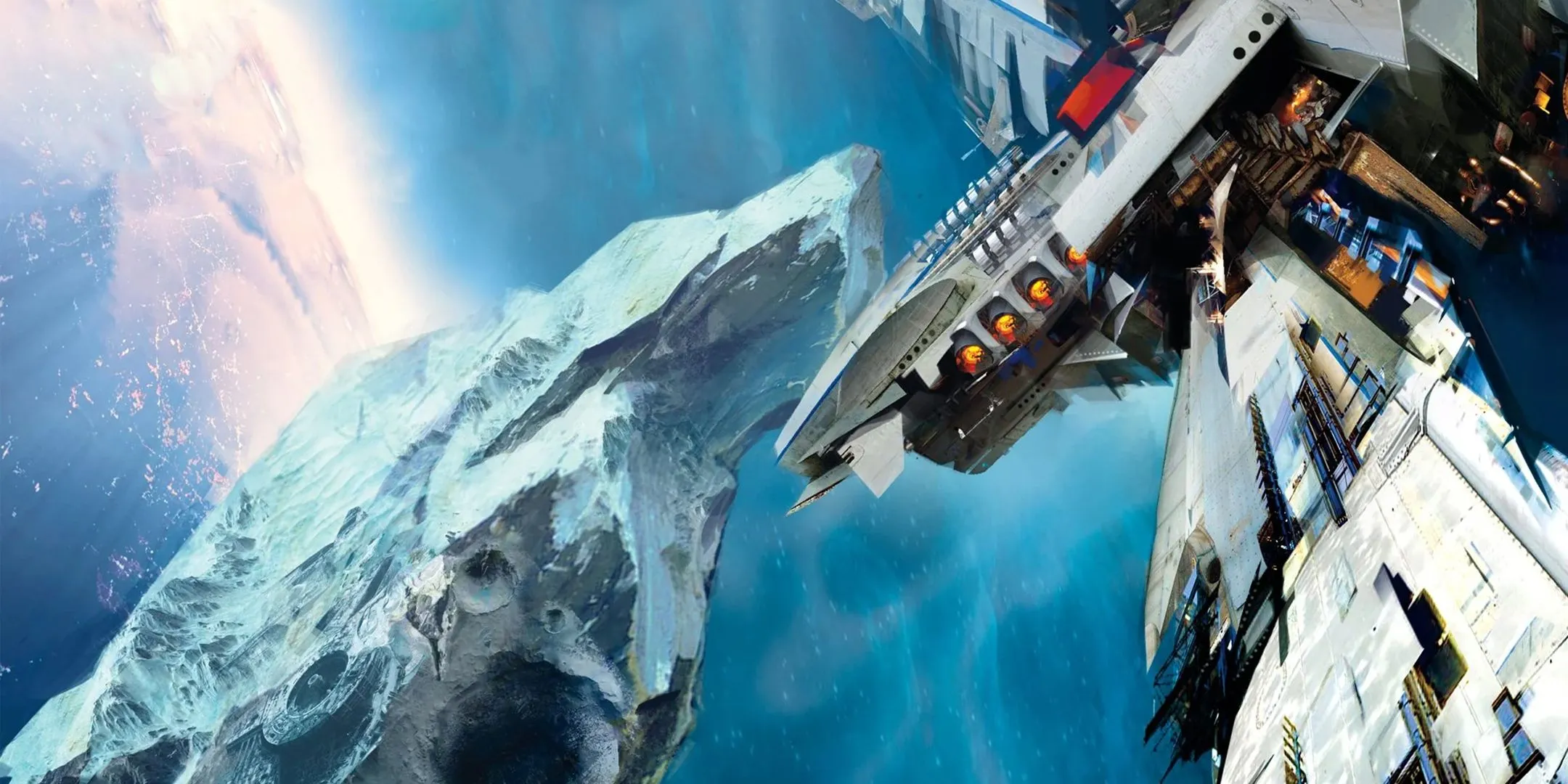 Bìa nghệ thuật cho Leviathan Wakes trong The Expanse