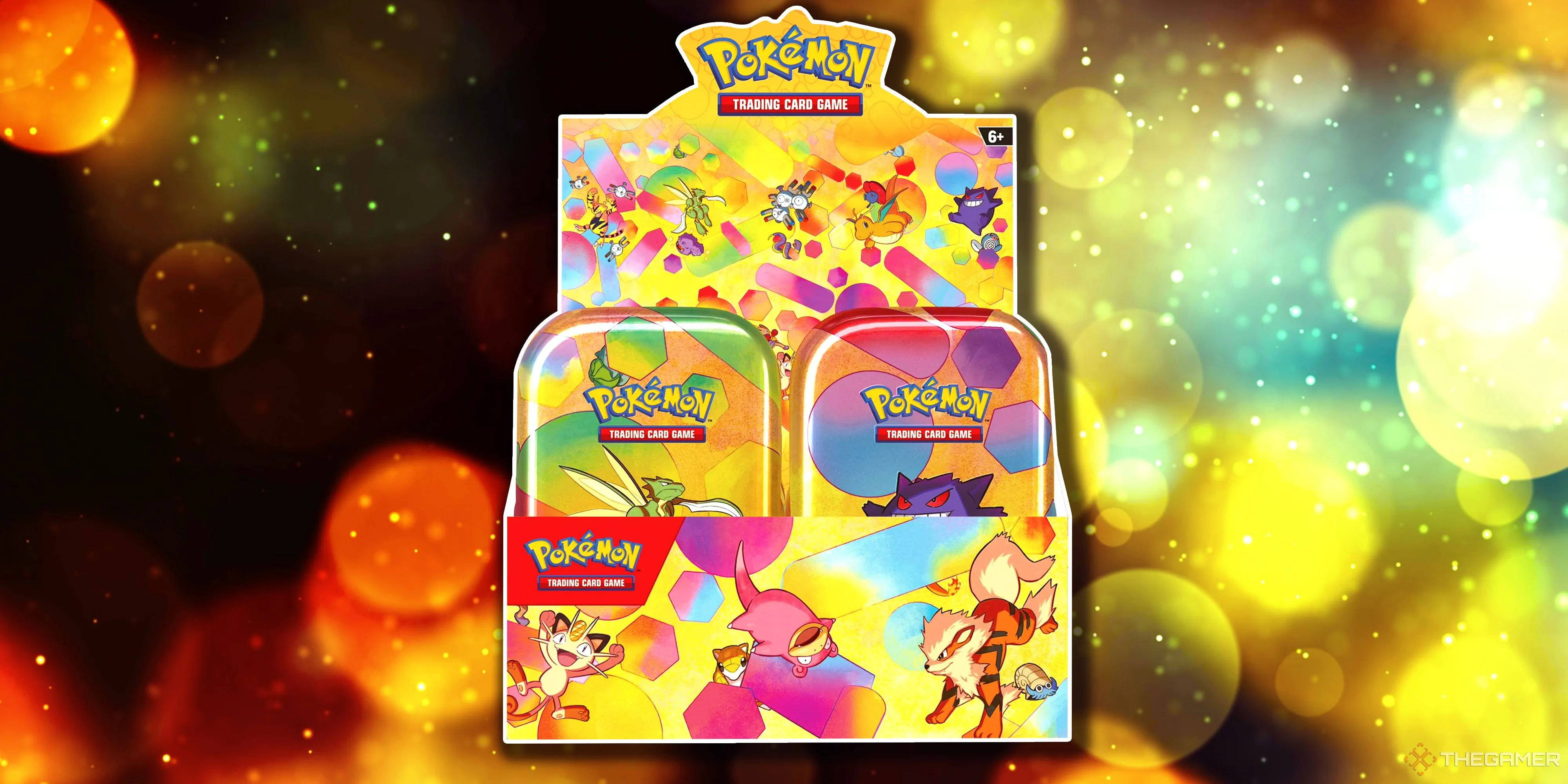 Bộ sưu tập Mini Tin Display Pokemon TCG 151, nổi bật với các Pokemon gốc Kanto quen thuộc.