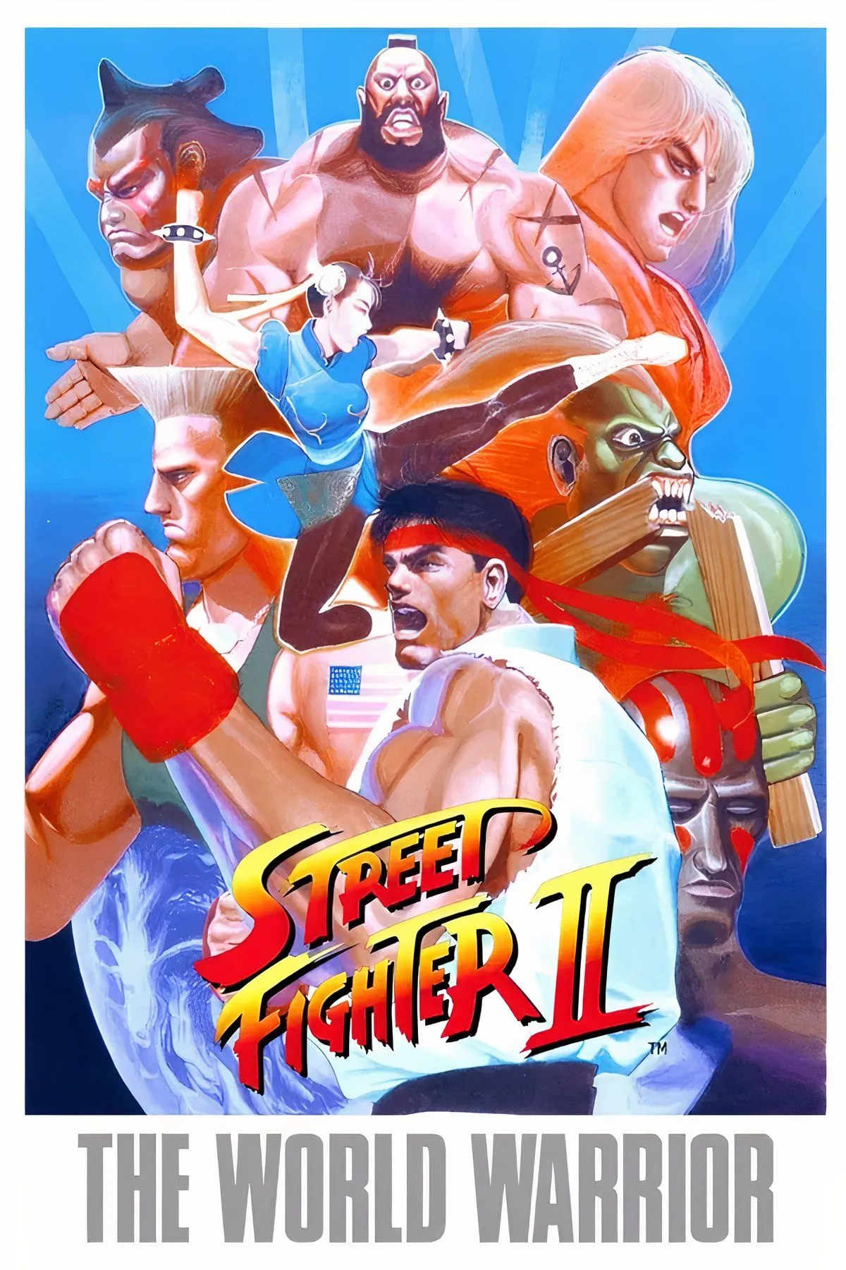 Các ảnh chụp màn hình đa dạng từ game Street Fighter 2: The World Warriors.