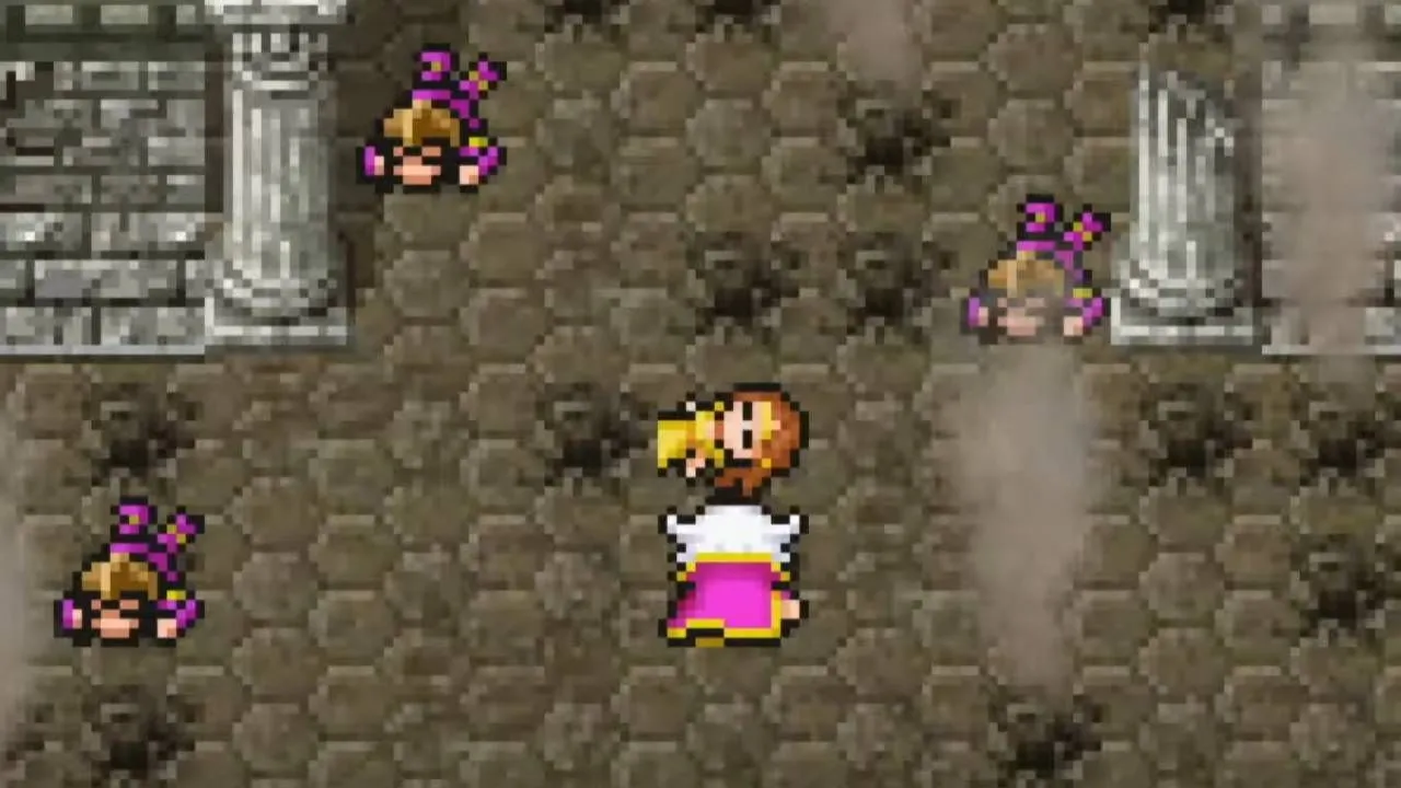 Cái chết đau lòng của Anna trong vòng tay Edward ở Final Fantasy IV