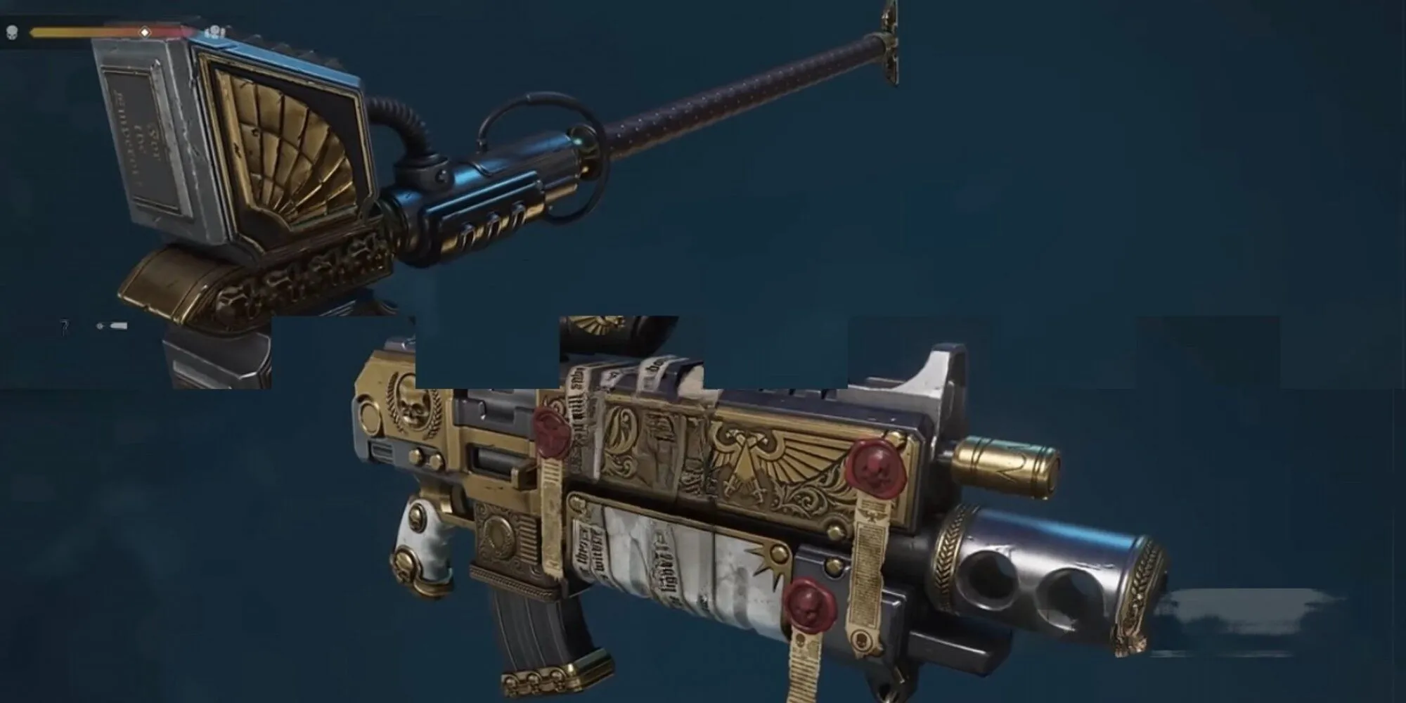 Cận cảnh Búa Sấm và Súng Bolter, những vũ khí uy lực của Space Marine trong Warhammer 40,000