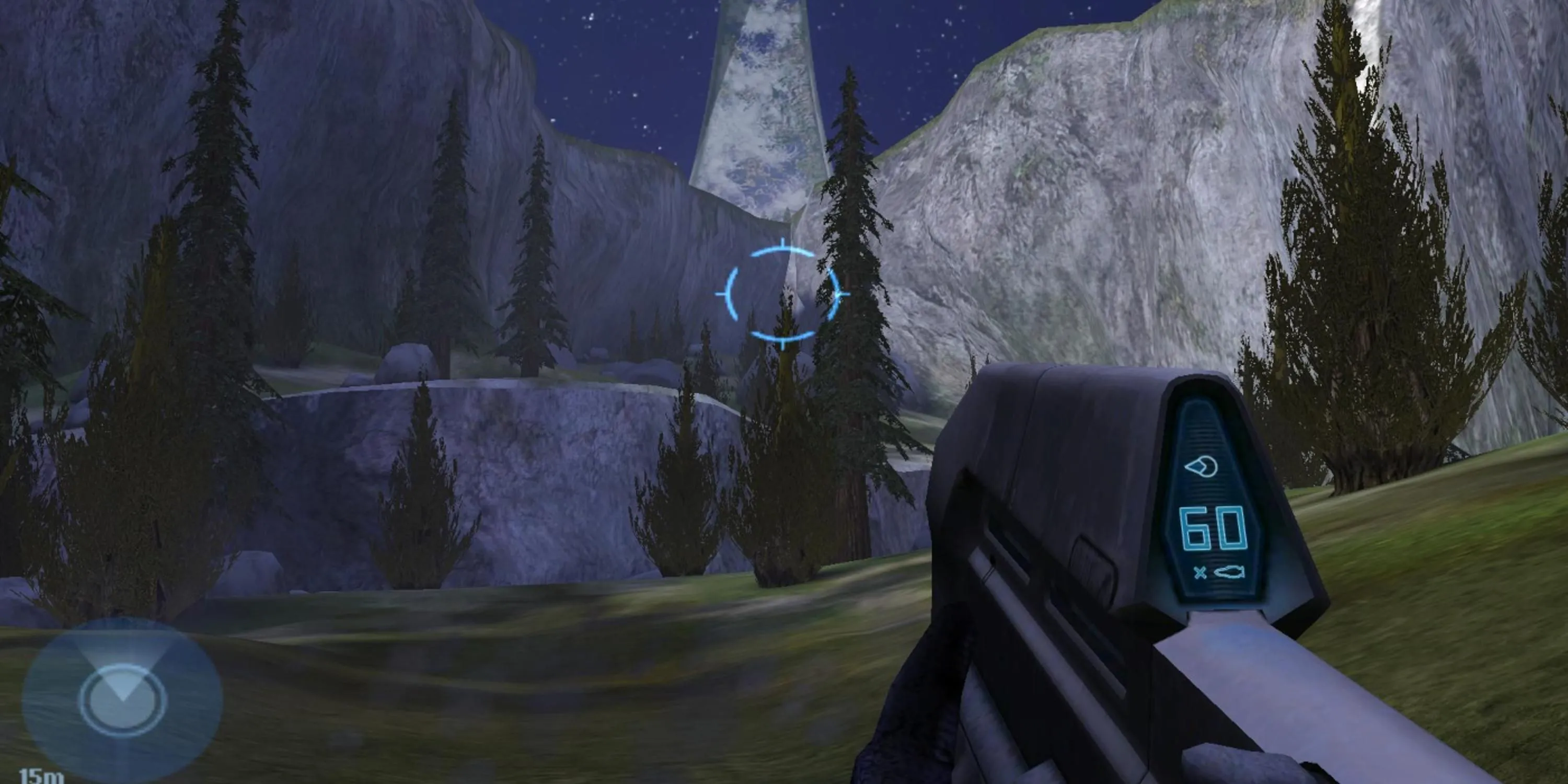 Cảnh quan hùng vĩ của vòng Halo trong Halo Combat Evolved, mở ra thế giới bí ẩn và rộng lớn